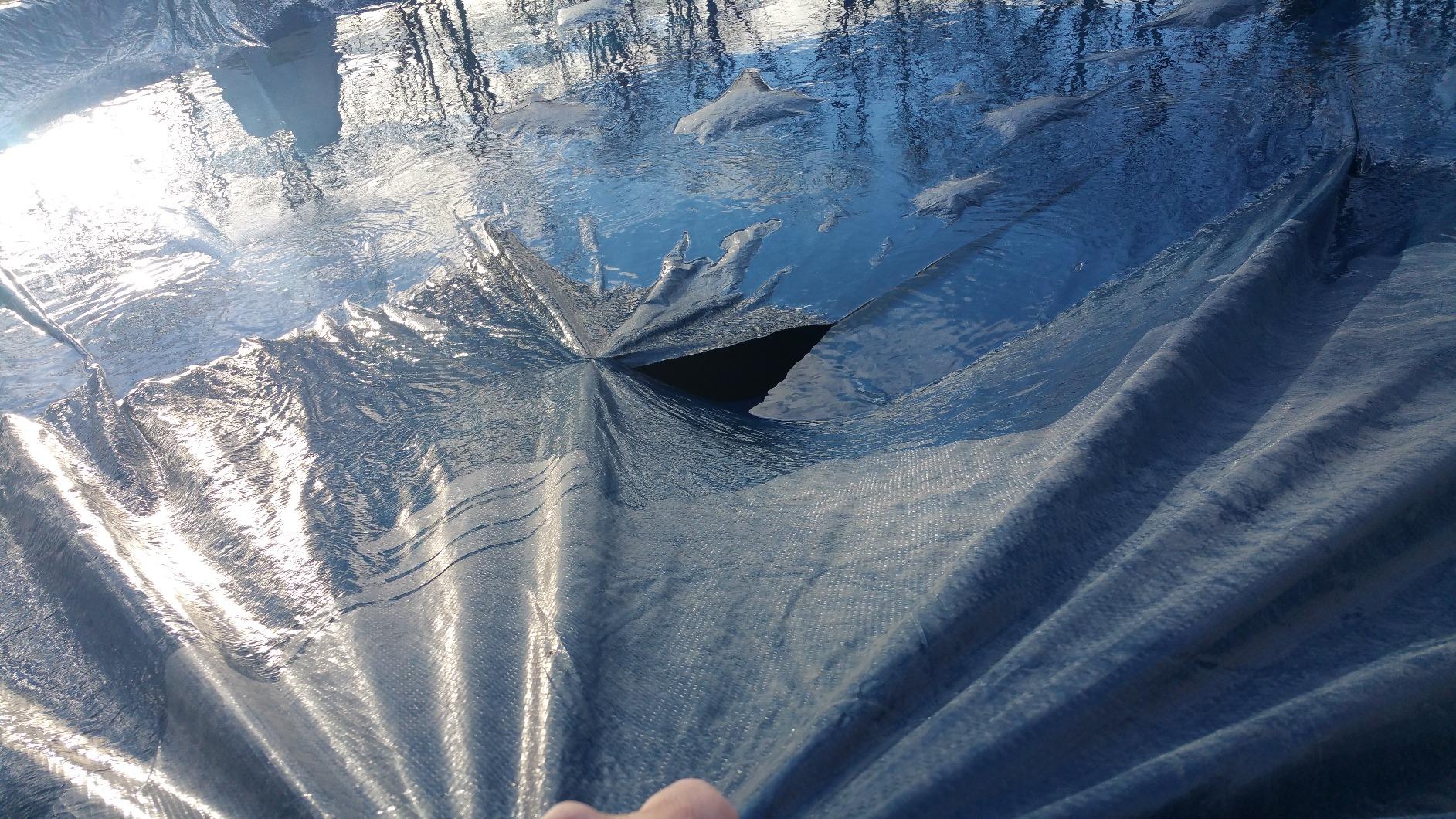 SWIMLINE HYDROTOOLS Leaf Net Heavy Duty Winter Leaf Net Pool Cover For Above Ground Swimming Pools | For 28 FT Round Pools | 31 FT Netting Size | Black | Winch & Cable Included customer photo 2