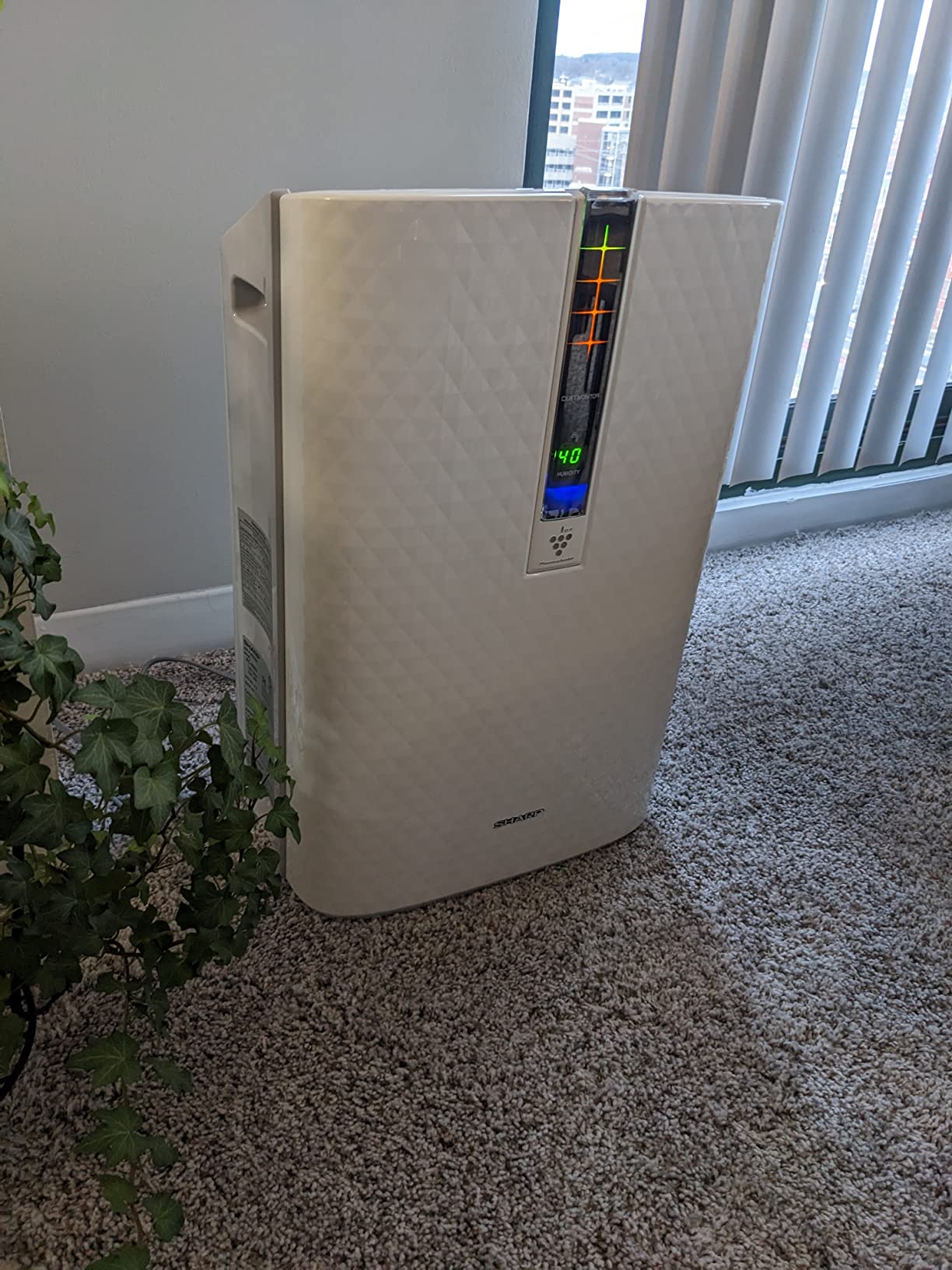 Sharp Air Purifier with Humidifier Combo KC850U - Covers up to 1,230 sqft, True HEPA Filter, Plasmacluster Ion Technology customer photo 1