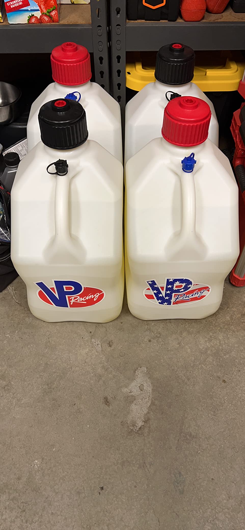 VP Racing 3522 - Universal Fit - 5.5 Gallon Motorsport Jug, Contoured Handle, Multipurpose Cap, White customer photo 1