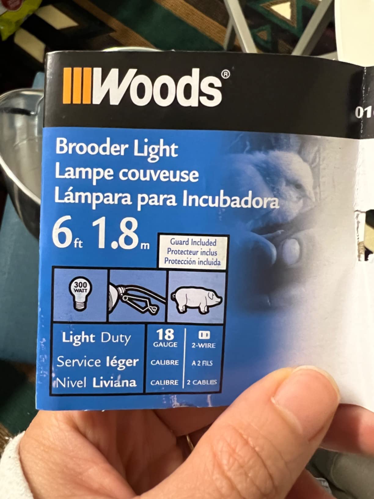 Woods Clamp Lamp with 10 Inch Reflector and Bulb Guard Light (300 Watt, 6 Foot Cord) customer photo 1