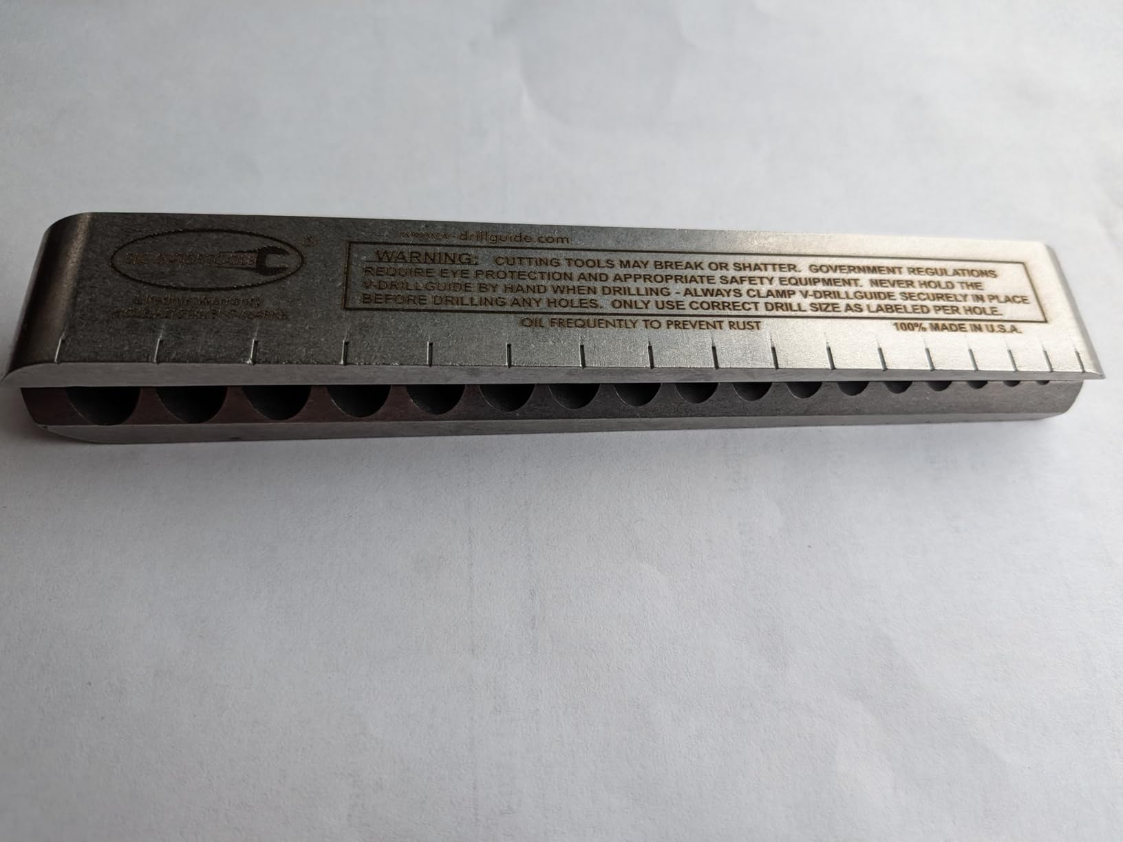 The Original V-DrillGuide! Big Gator Tools STD1000DGNP Standard Drill Guide Sizes 1/8