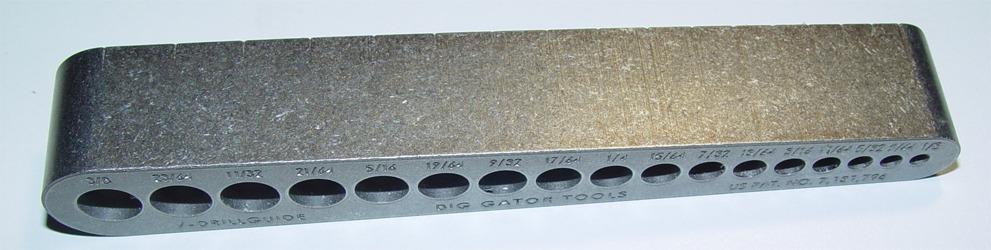 The Original V-DrillGuide! Big Gator Tools STD1000DGNP Standard Drill Guide Sizes 1/8