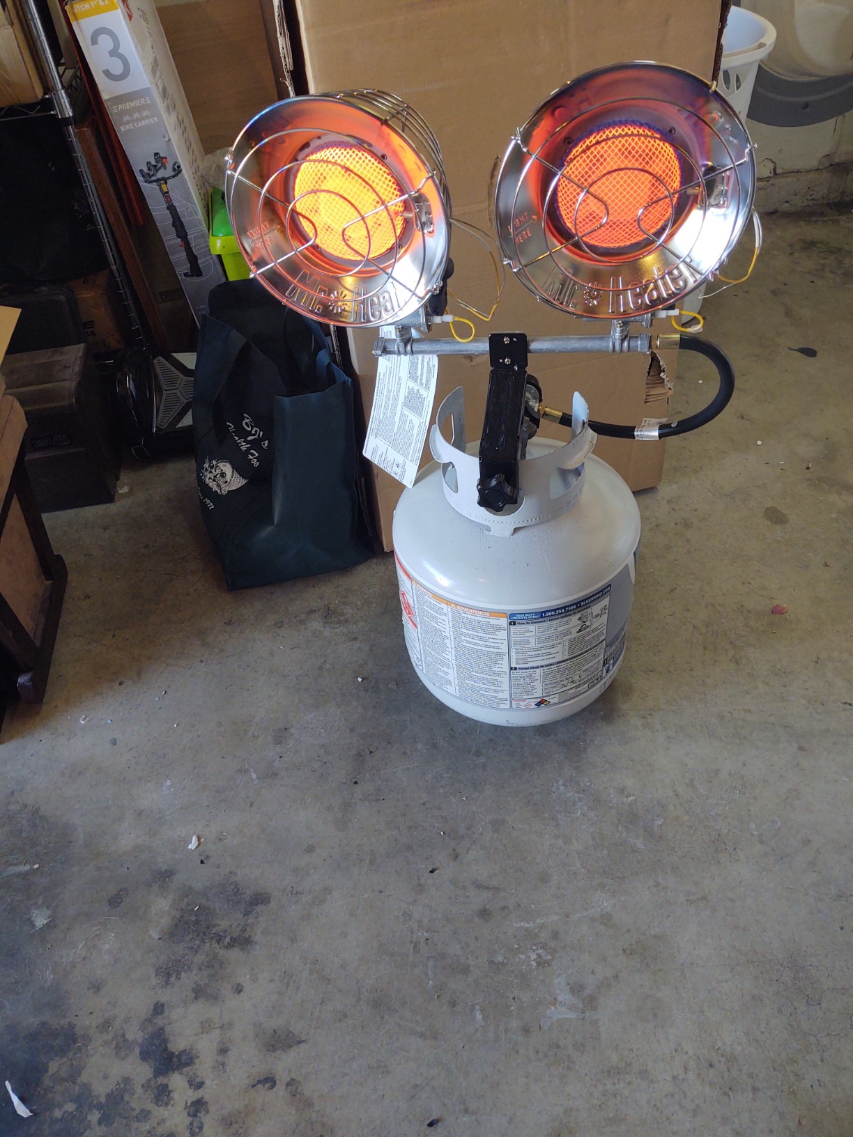 Mr. Heater, MH30T Double Tank Top Outdoor Propane Heater (Propane Cylinder not Included) customer photo 1