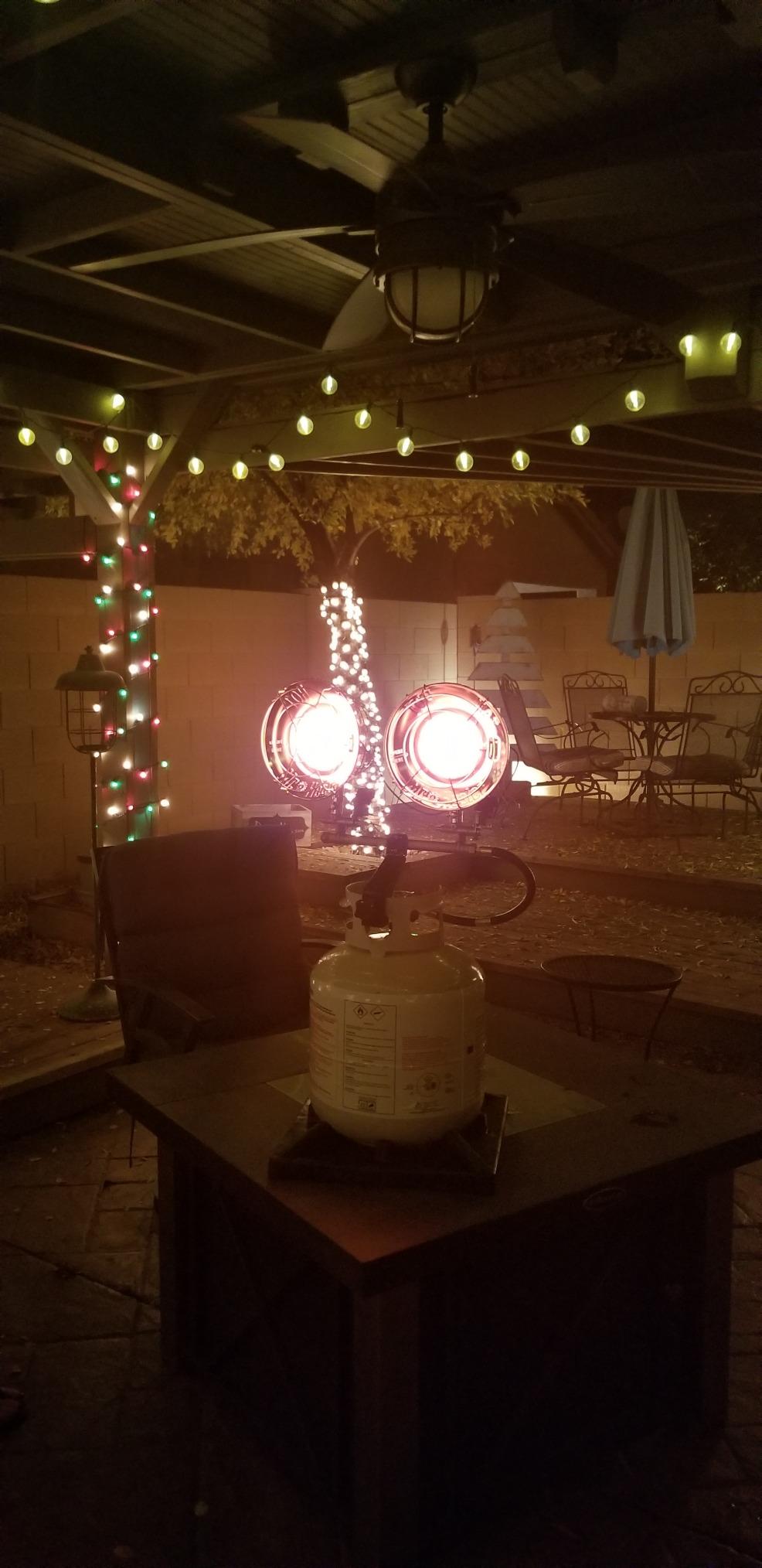 Mr. Heater F242655 MH30TS Double Tank Top Outdoor Heater, 8000 to 30000 BTU Per Hour, Chrome customer photo 1