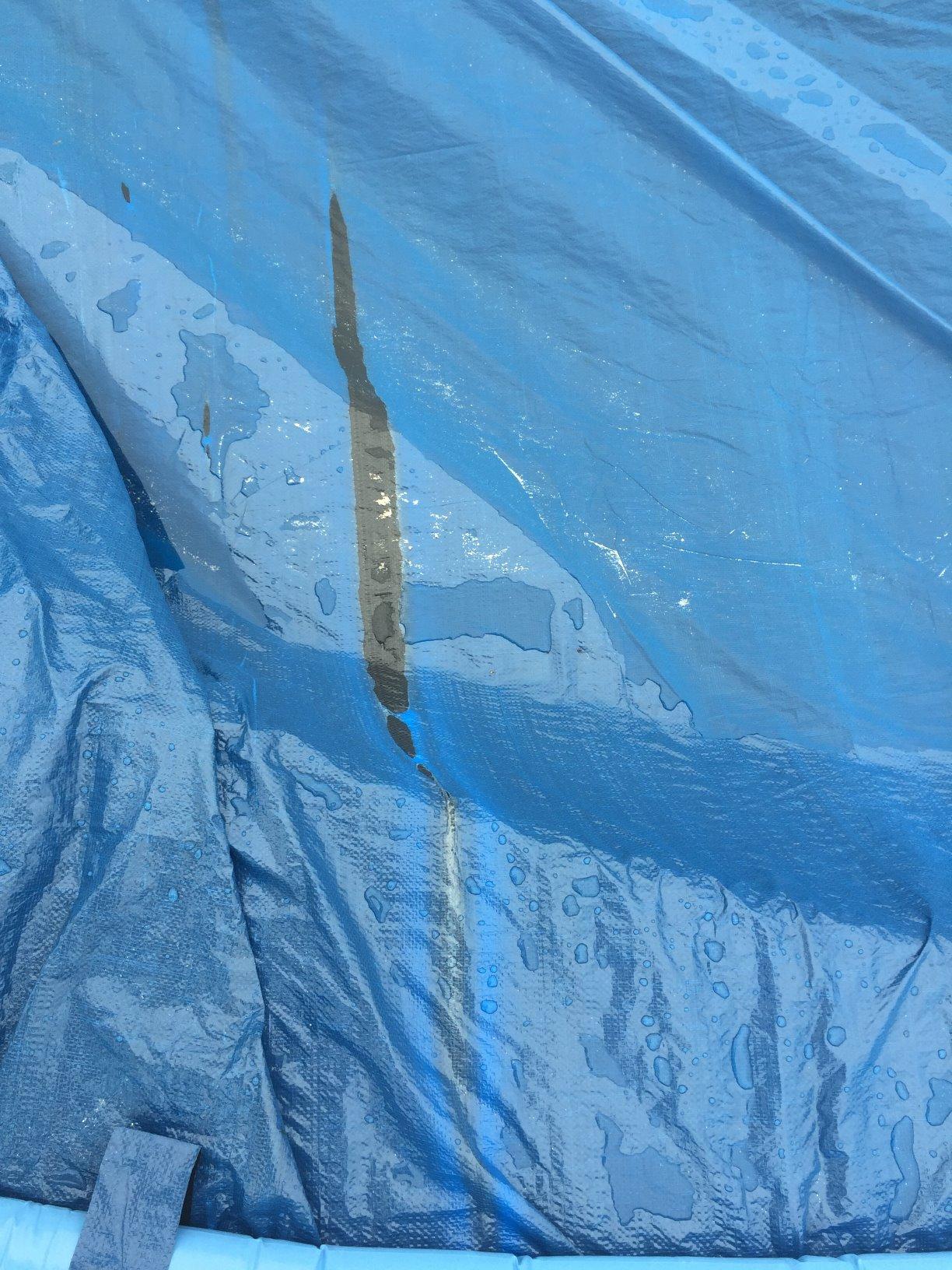 Robelle 20 x 40 ft Heavy Duty Blue Winter Pool Cover for Inground Pools, 5 ft Overlap (25 x 45 ft Cover Size), Solid 8 x 8 Scrim, 2.36 oz/yd2, 10-Year Warranty, Style: 352040R customer photo 1