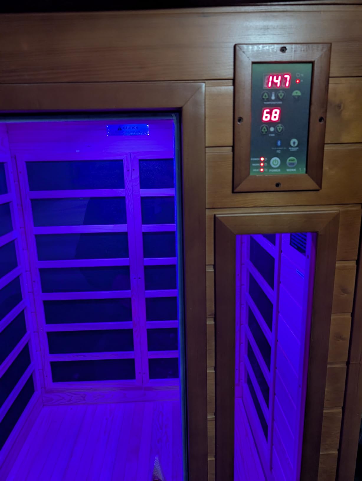 DYNAMIC SAUNAS Barcelona 1- to 2-Person Low EMF FAR Infrared Sauna with Red Light Therapy & Bluetooth Speakers | Personal Indoor Dry Heat Sauna for Home & Gym - Made from Canadian Hemlock customer photo 1