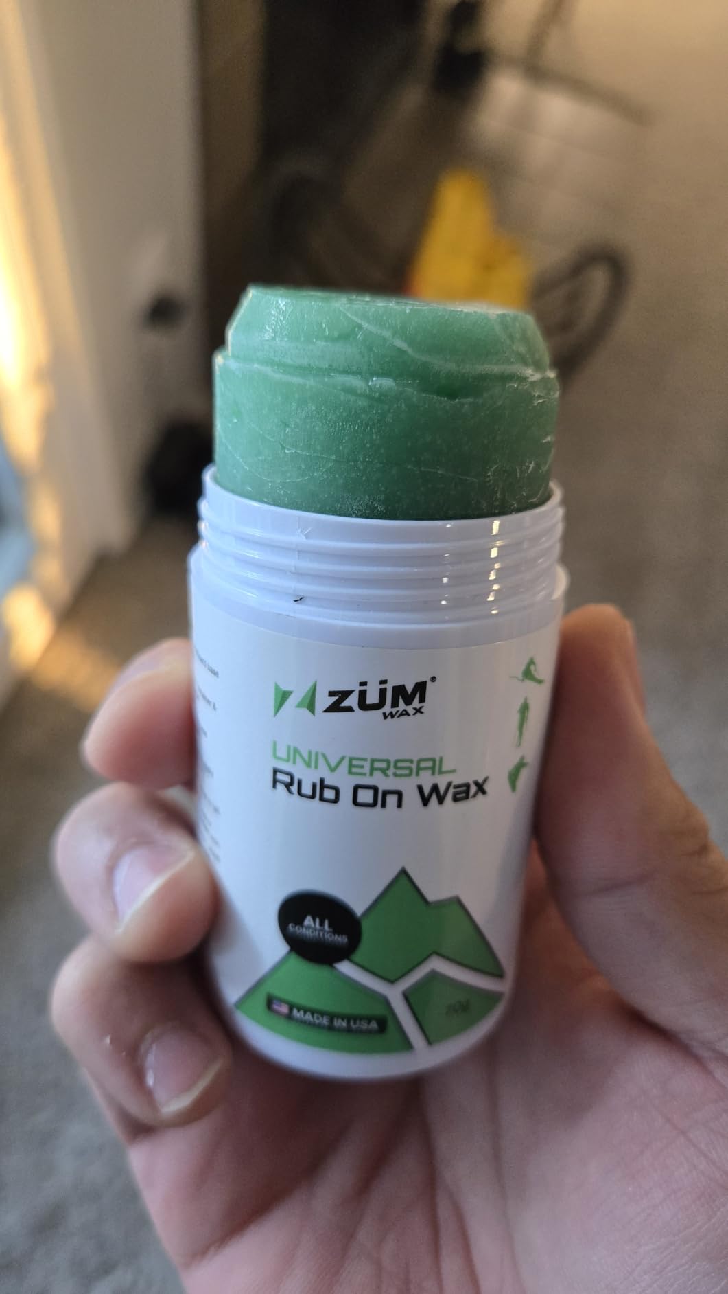 ZUMWax Rub-On Ski/Snowboard/Nordic/Cross-Country Wax 70g, Universal customer photo 1