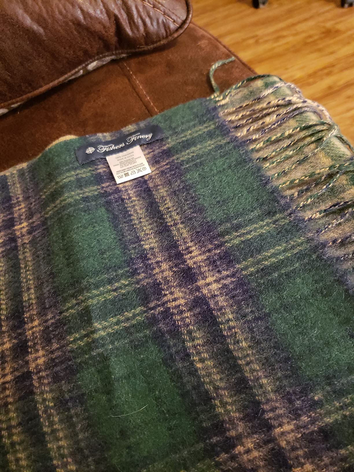 Fishers Finery Men's 100% Pure Cashmere Winter Scarf; 2-Ply Ultra Plush customer photo 2