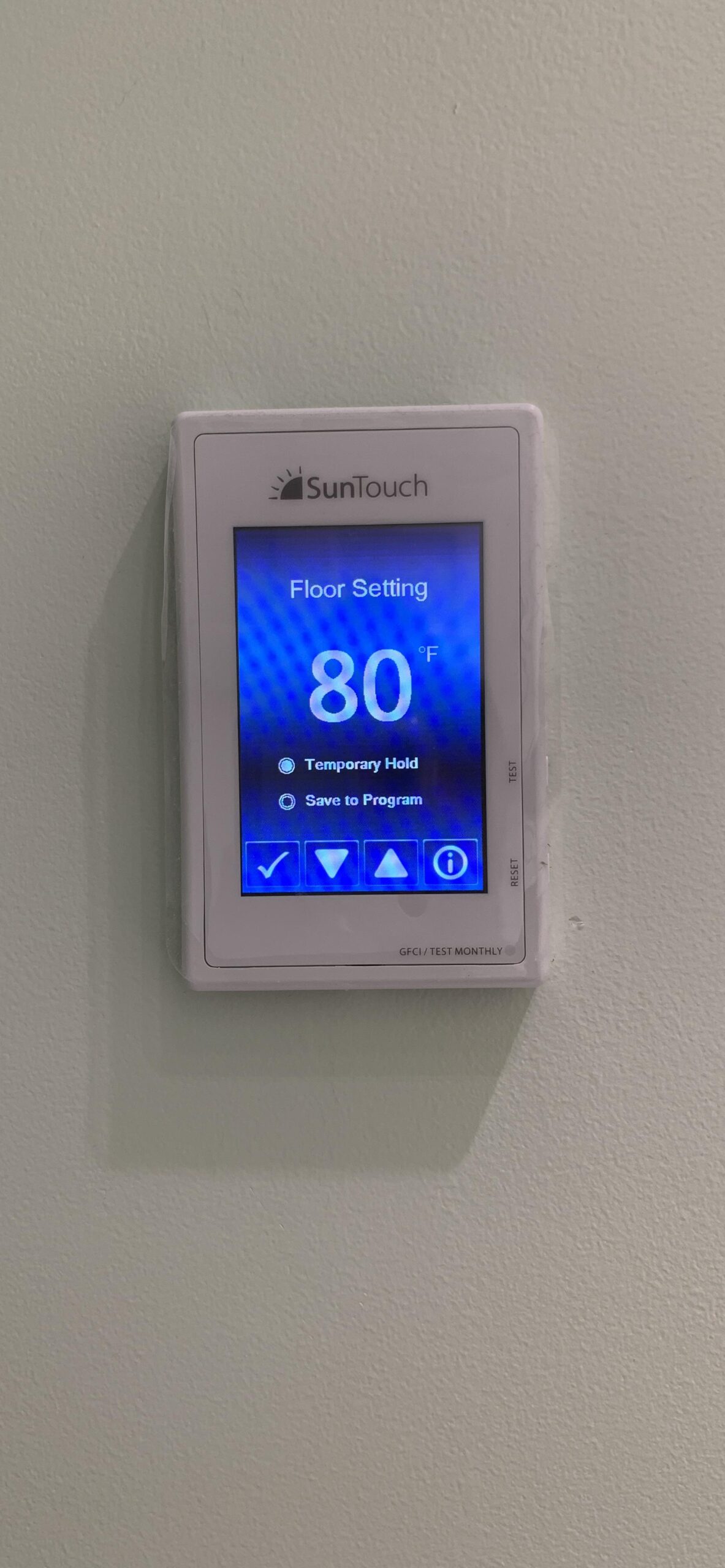 SunTouch Mat TapeMat Electric Floor Heating Kit, 15 Sq. Ft., 2' x 7.5', (120V) with Command Touch Programmable Thermostat customer photo 1