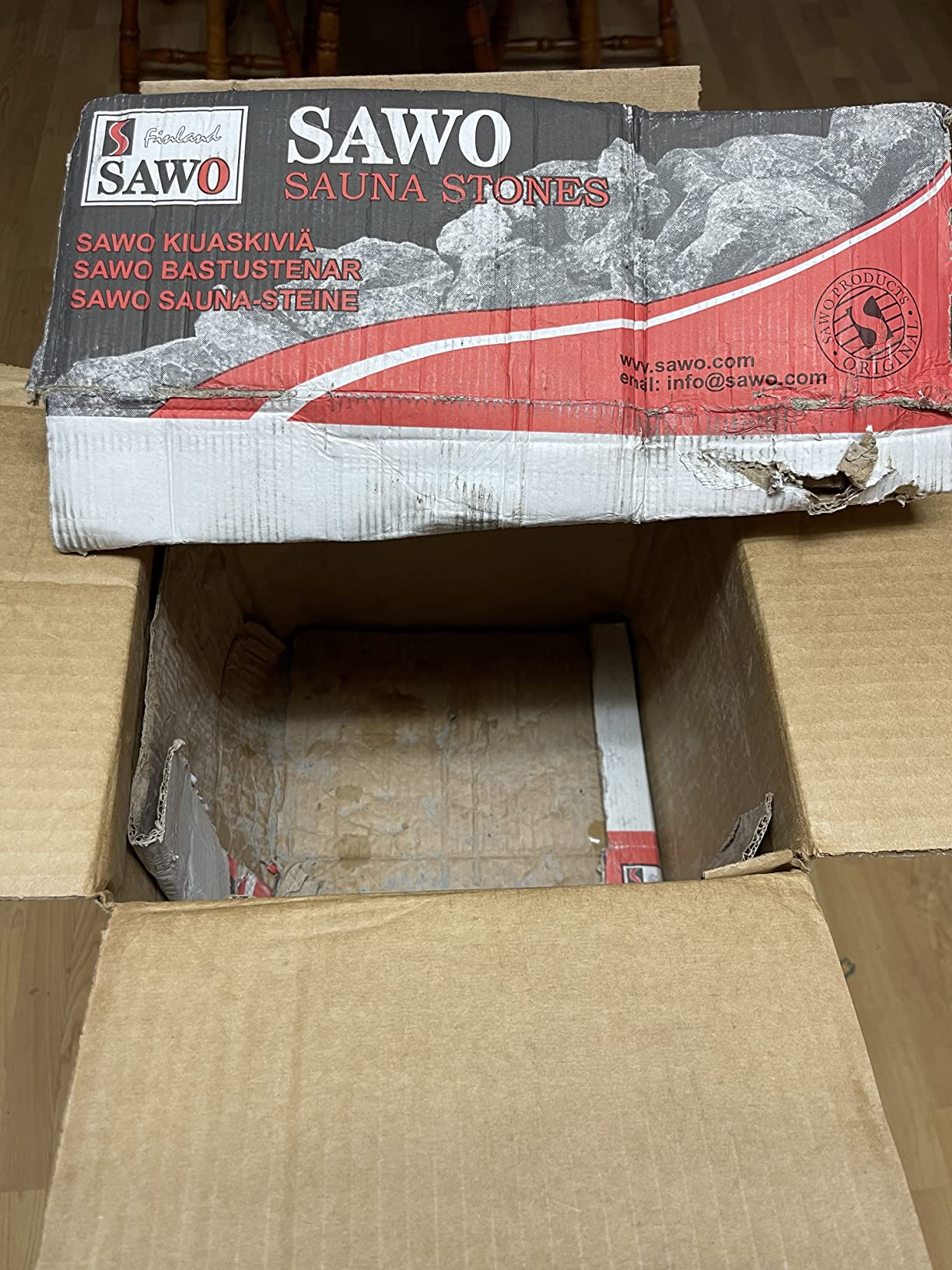 The Sauna Place 45 LB Box of Replacement Sauna Olivine Stones, Sourced from Finland customer photo 1