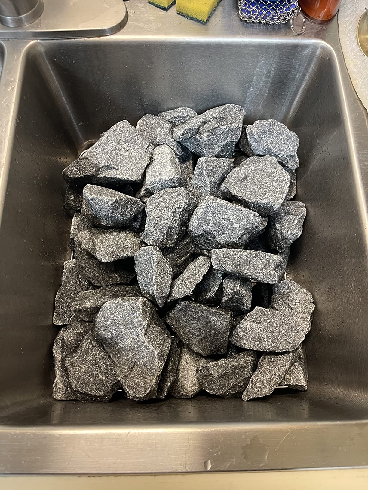 The Sauna Place 45 LB Box of Replacement Sauna Olivine Stones, Sourced from Finland customer photo 2