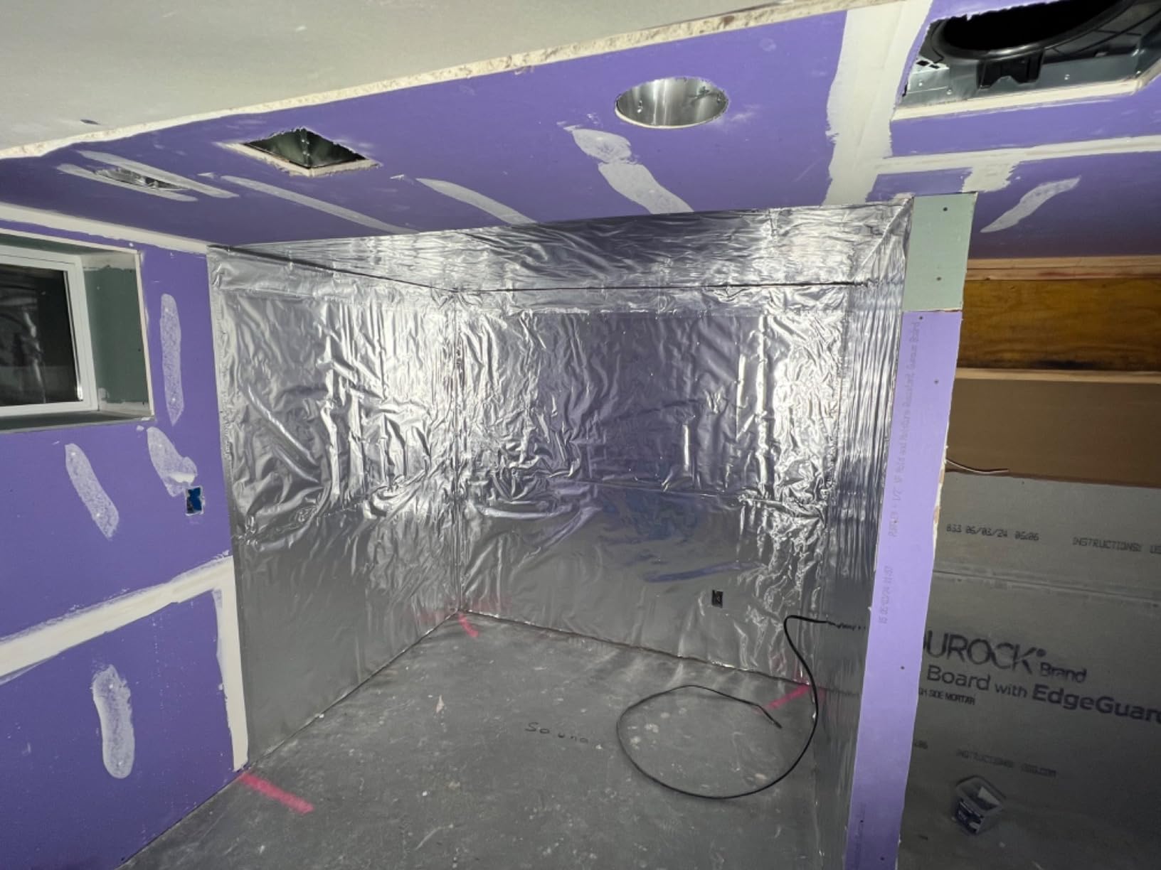 The Sauna Place Type C Aluminum Foil Single Sided Vapor Barrier Sauna Accessories (269 Square feet) Sauna Cover up to a 6' x 8' x 7' Sauna customer photo 1