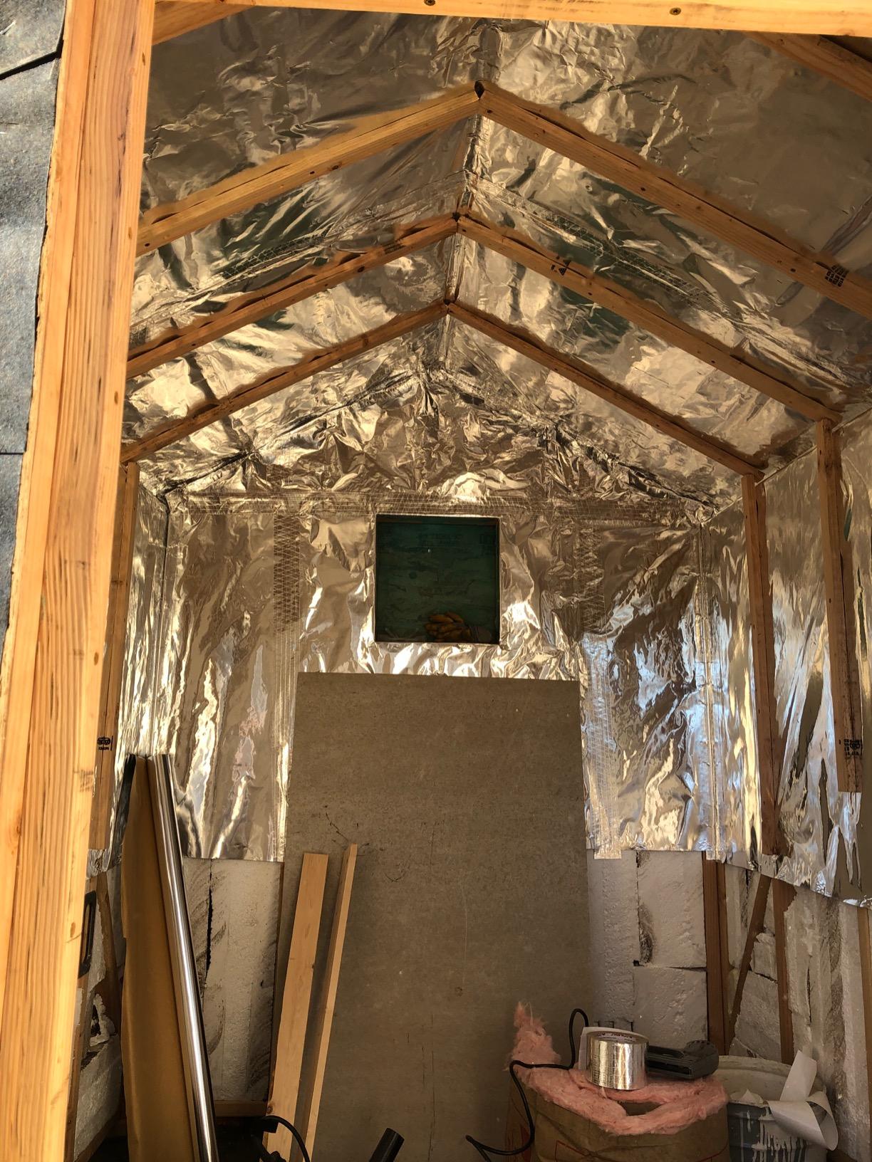 The Sauna Place Type C Aluminum Foil Single Sided Vapor Barrier Sauna Accessories (269 Square feet) Sauna Cover up to a 6' x 8' x 7' Sauna customer photo 2