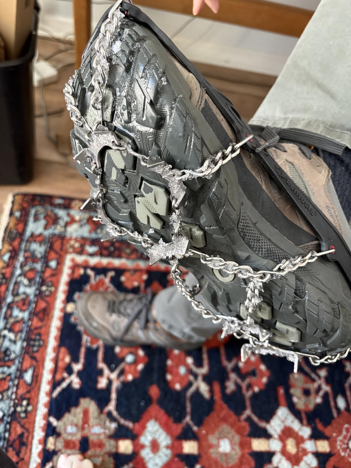 MICROspikes Footwear Traction for Winter Trail Hiking & Ice Mountaineering customer photo 2