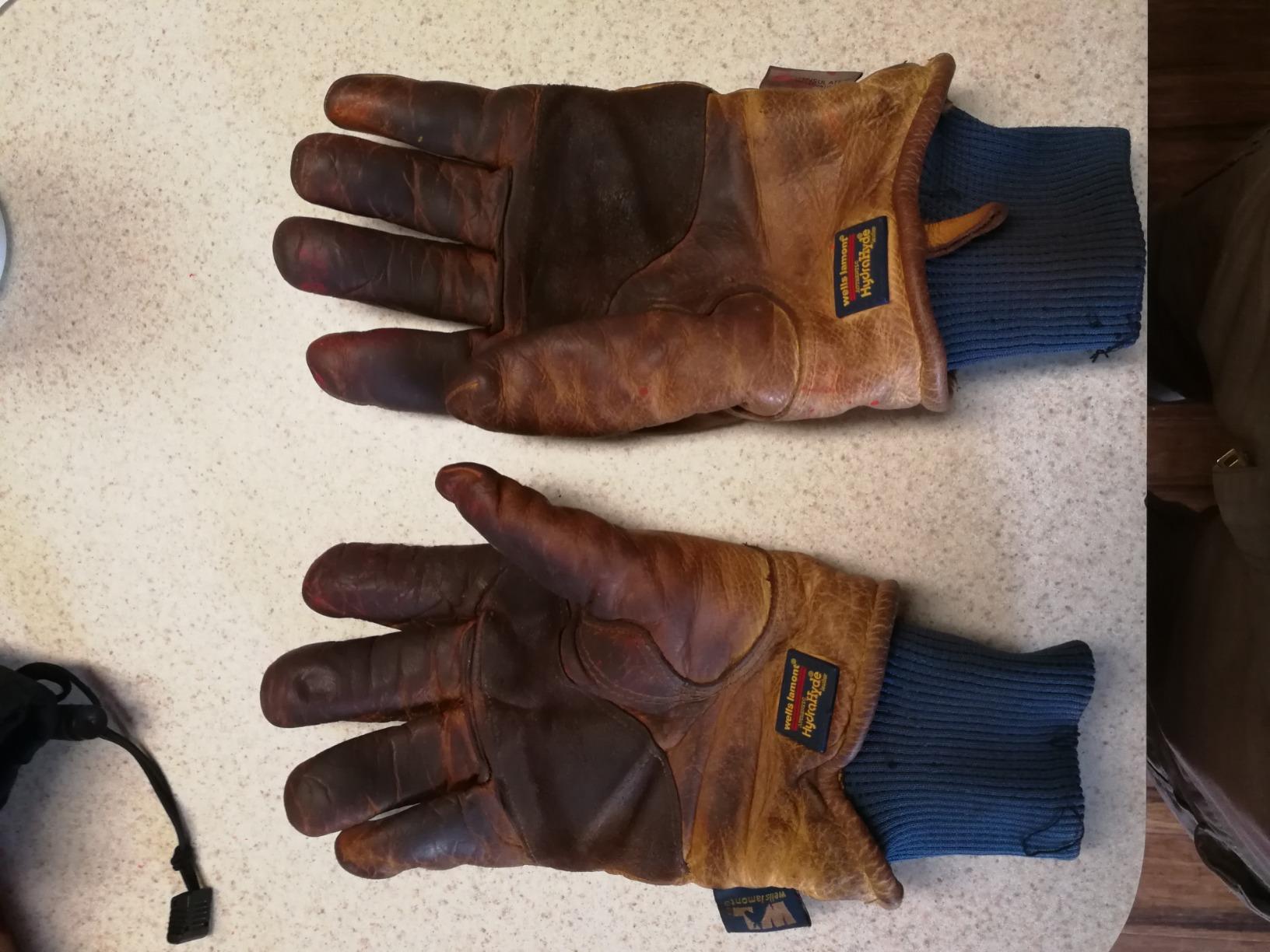 Wells Lamont Men's HydraHyde Leather Winter Work Gloves | Water-Resistant | Insulated | Large (1202L) customer photo 2