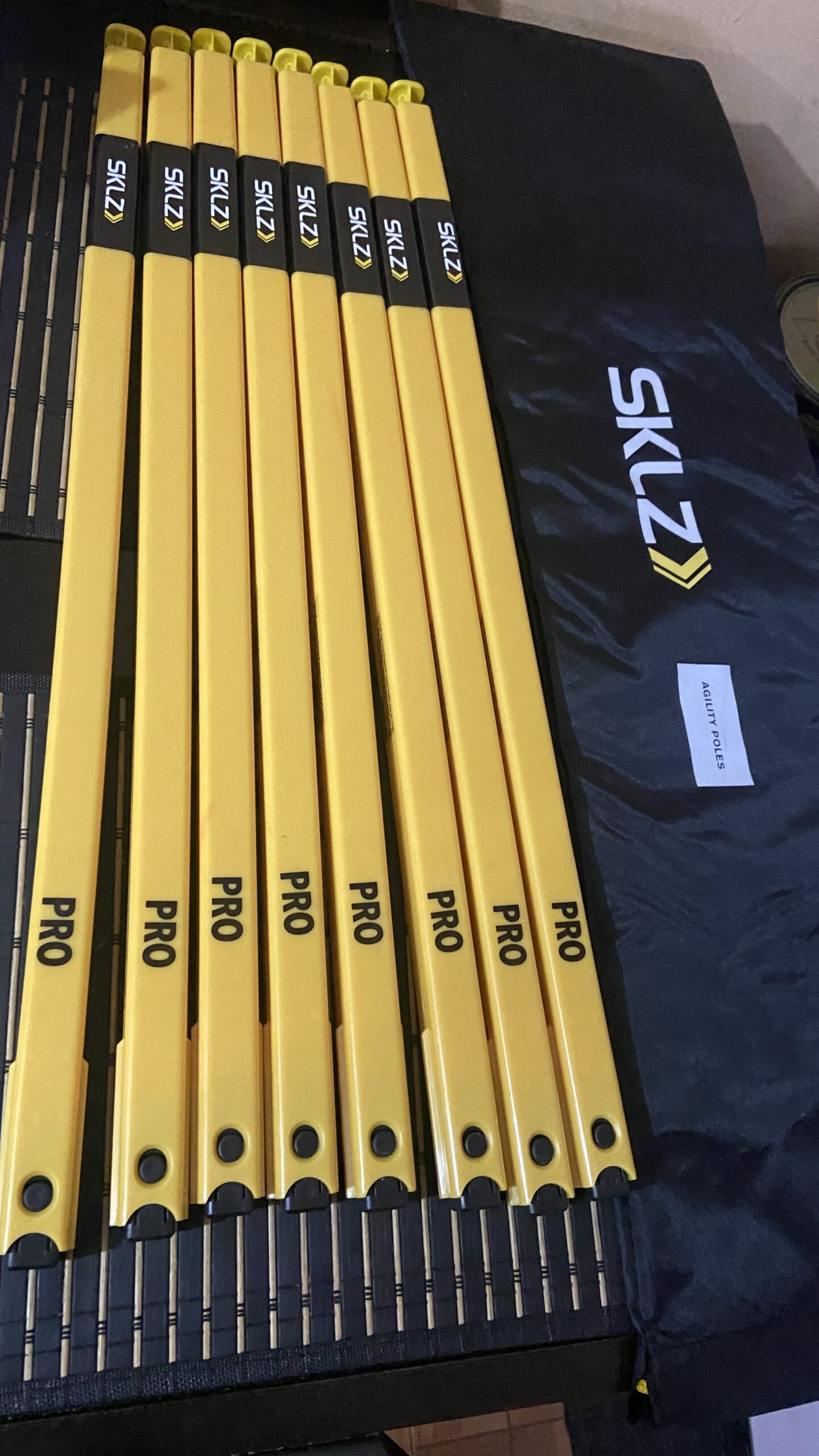 SKLZ Pro Training Telescoping Agility Poles for Soccer Drills and Training (Set of 8), Yellow customer photo 1