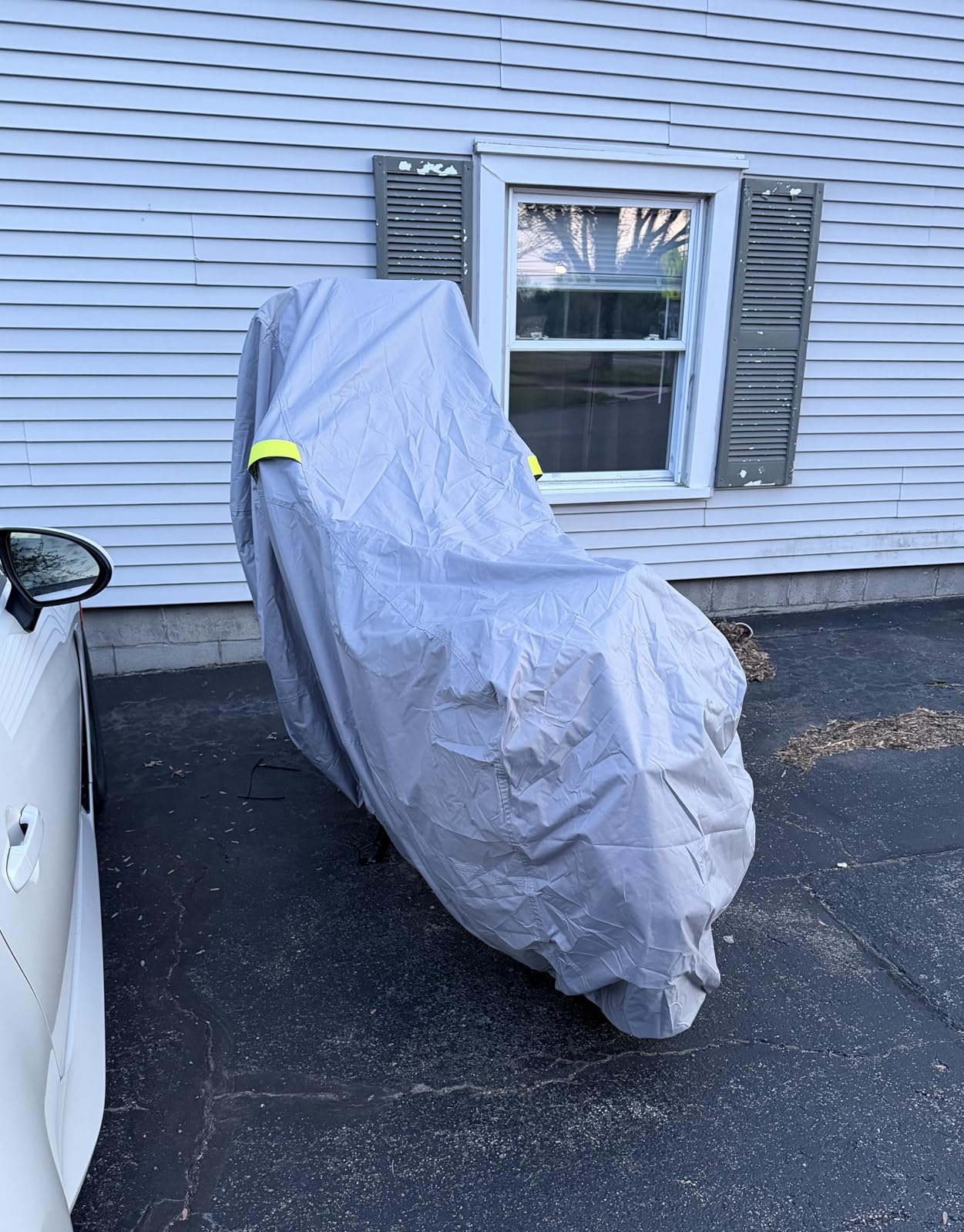 Badass Moto Ultimate Motorcycle Cover Waterproof Outdoor Heavy Duty Durable All Season Storage Harsh Weather Sun Rain Cover fits Harley Davidson Street Glide, Vulcan, Shadow, Cruiser Bikes. Large 97L customer photo 2