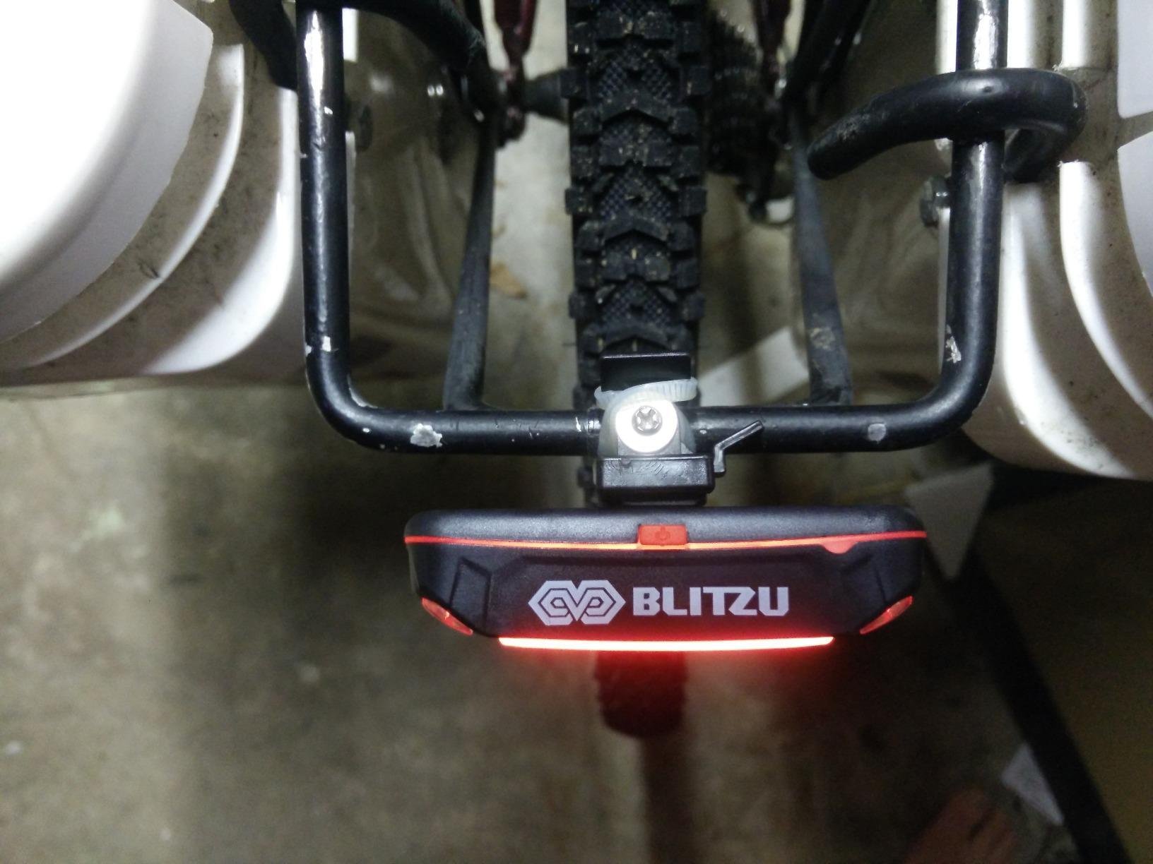 BLITZU USB-C Rechargeable Bike Tail Light 2 Pack, Bright Bicycle Rear Cycling Safety Flashlight Accessories for Night Riding, Cyborg 120T, 4 Light Modes customer photo 2