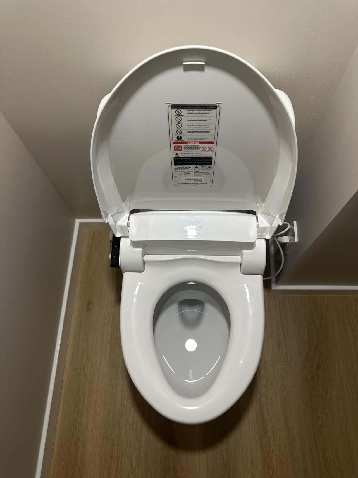 SmartBidet® SB-1000 Smart Bidet Electric Bidet Toilet Seat with Heated Seat, Warm Water, Air Dryer - Remote Control, Elongated customer photo 2