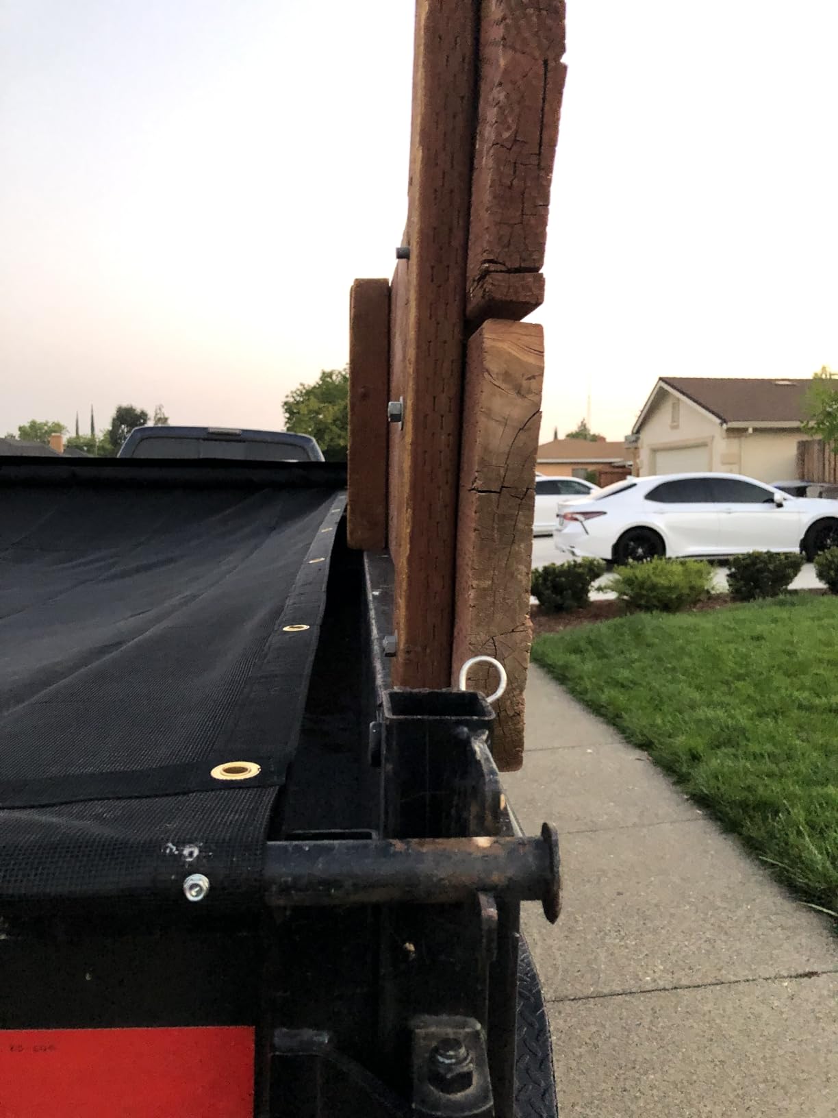 Mytee Products 7' x 16' Dump Truck Vinyl Coated Mesh Tarps Cover with 5 Inch 18oz Double Pocket customer photo 2