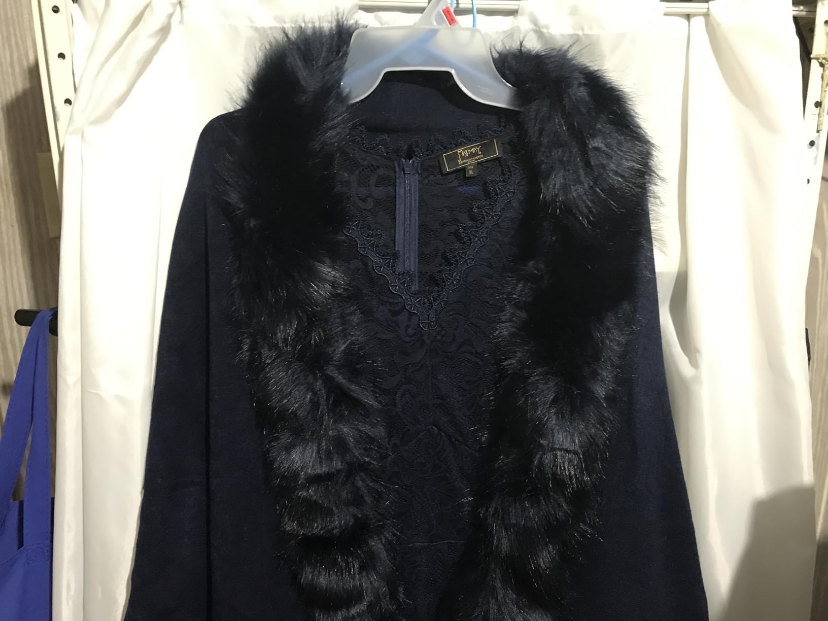 Faux Fur Shawl Wrap Stole Shrug Bridal Winter Wedding with Hook customer photo 1