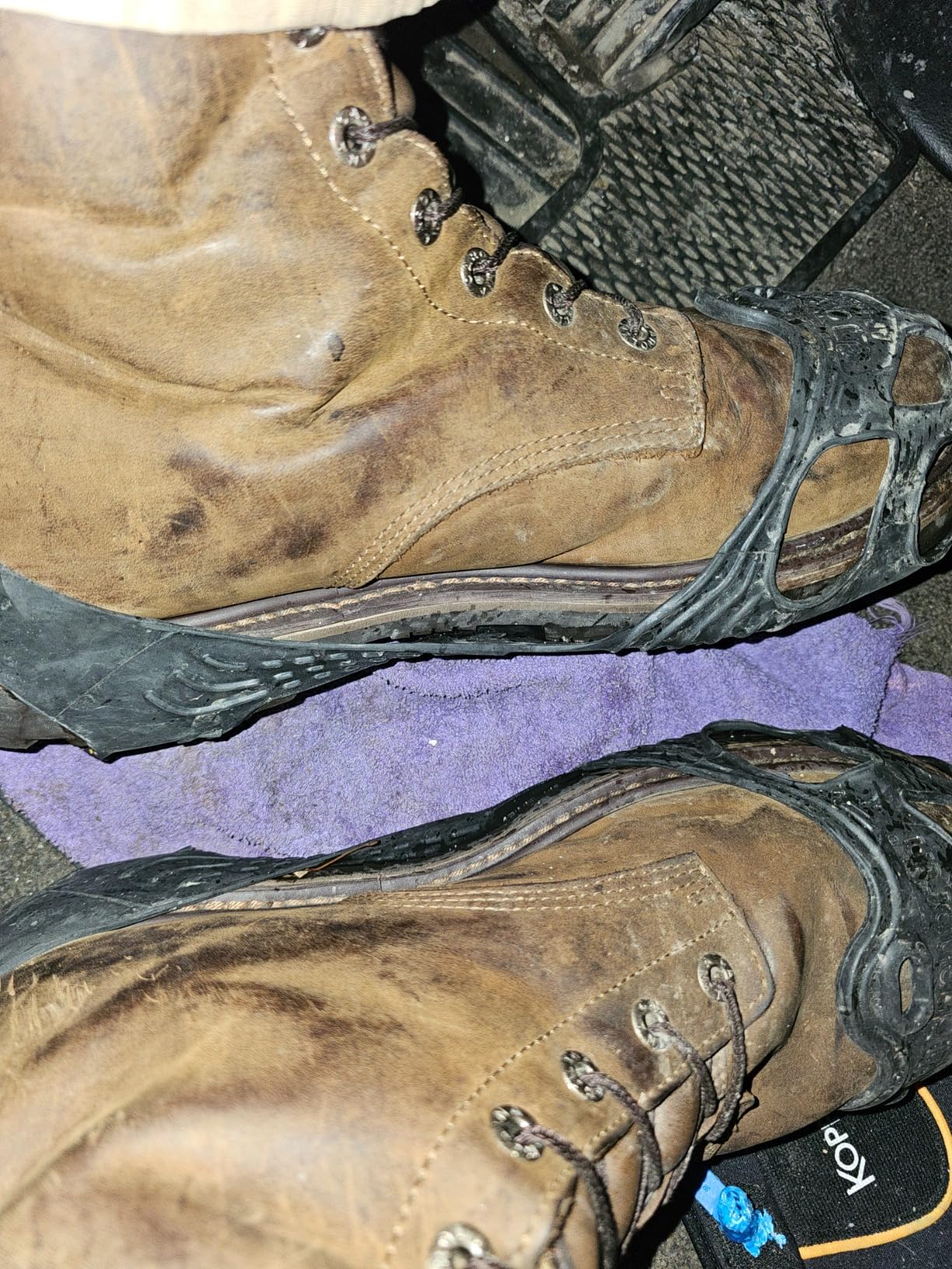 Due North All Purpose Industrial Ice Cleats for Men & Women - Traction Aids for Walking & Working on Snow/Ice - 16 Spikes customer photo 2