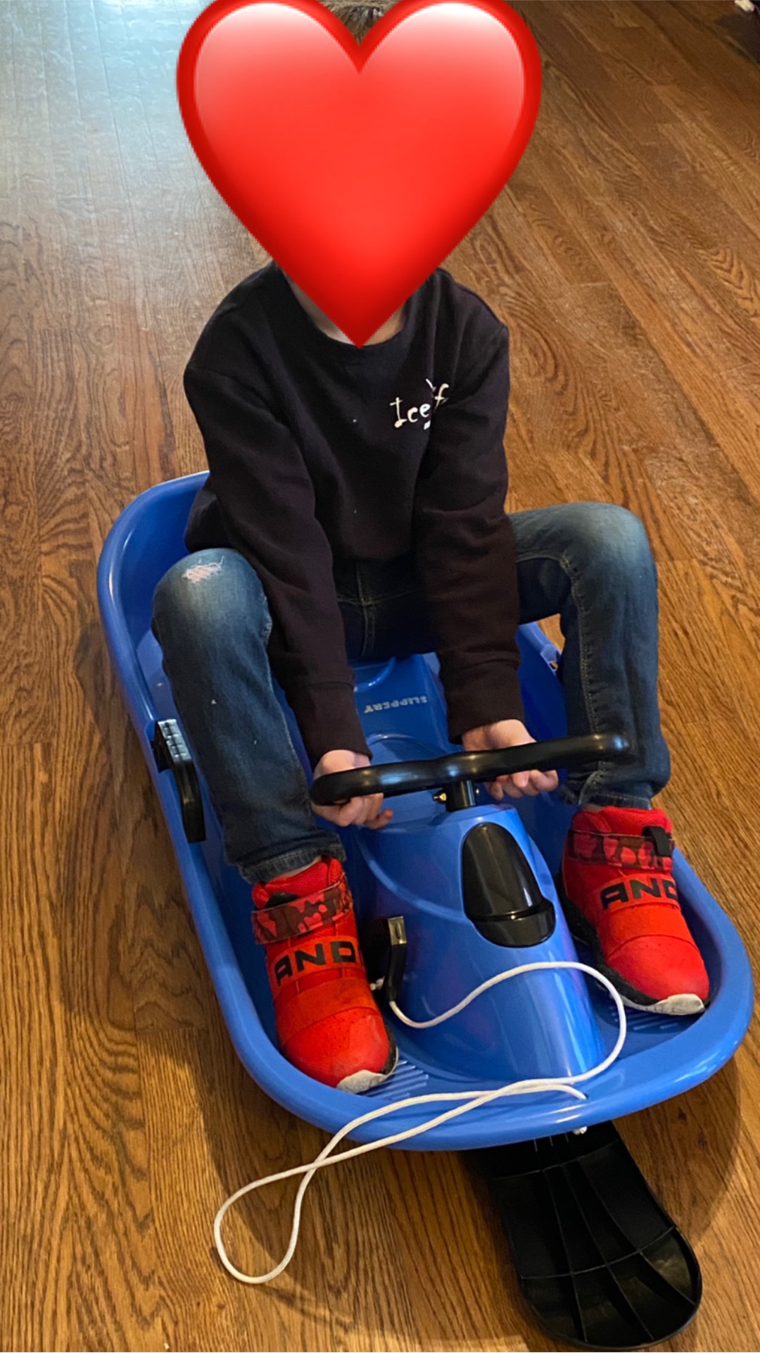 Slippery Racer Downhill Derby Kids Steerable Snow Sled customer photo 2