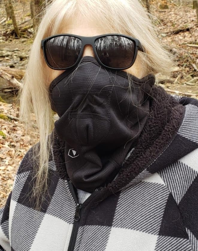 Half Ski Mask - Fleece Lined Winter Face Mask - Stretch Neck Gaiter for Cold Weather Gear - Skiing Accessories customer photo 2