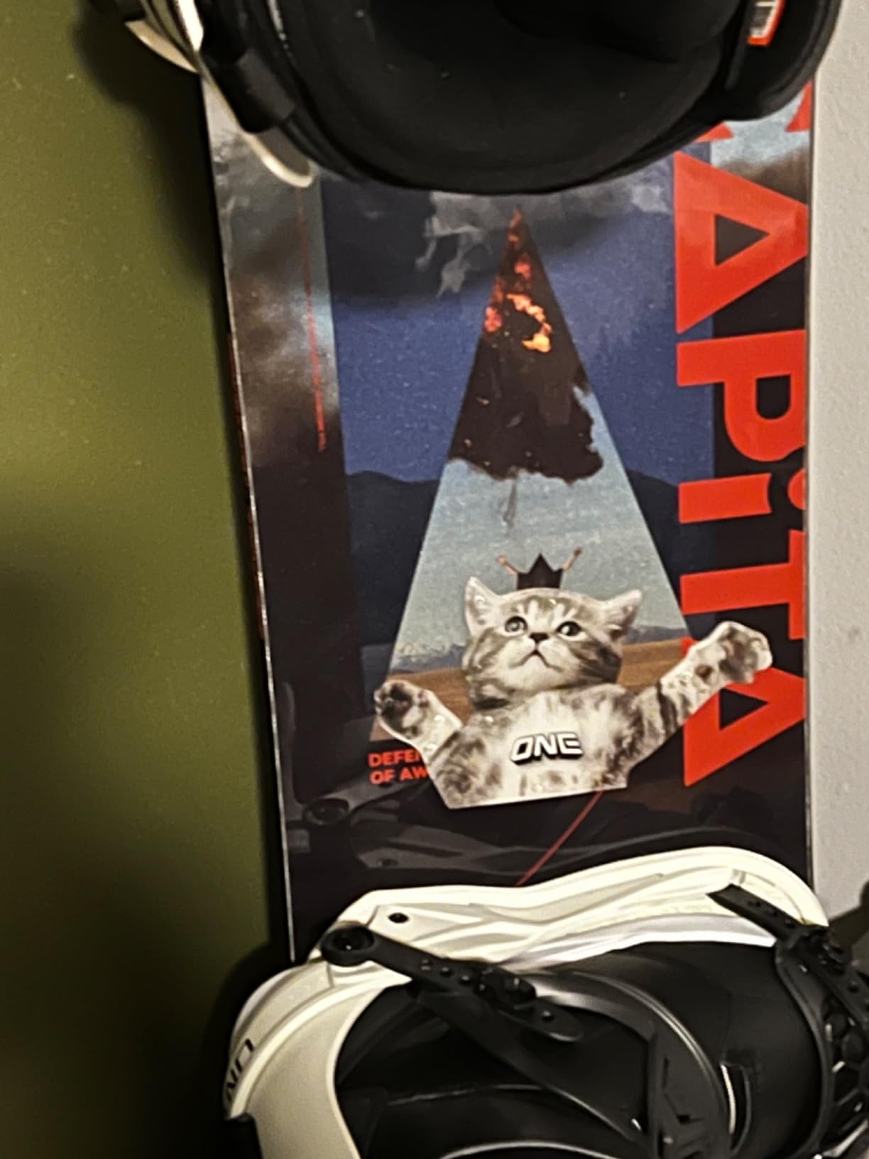 One Mfg Flying Cat Snowboard Stomp Pad customer photo 1