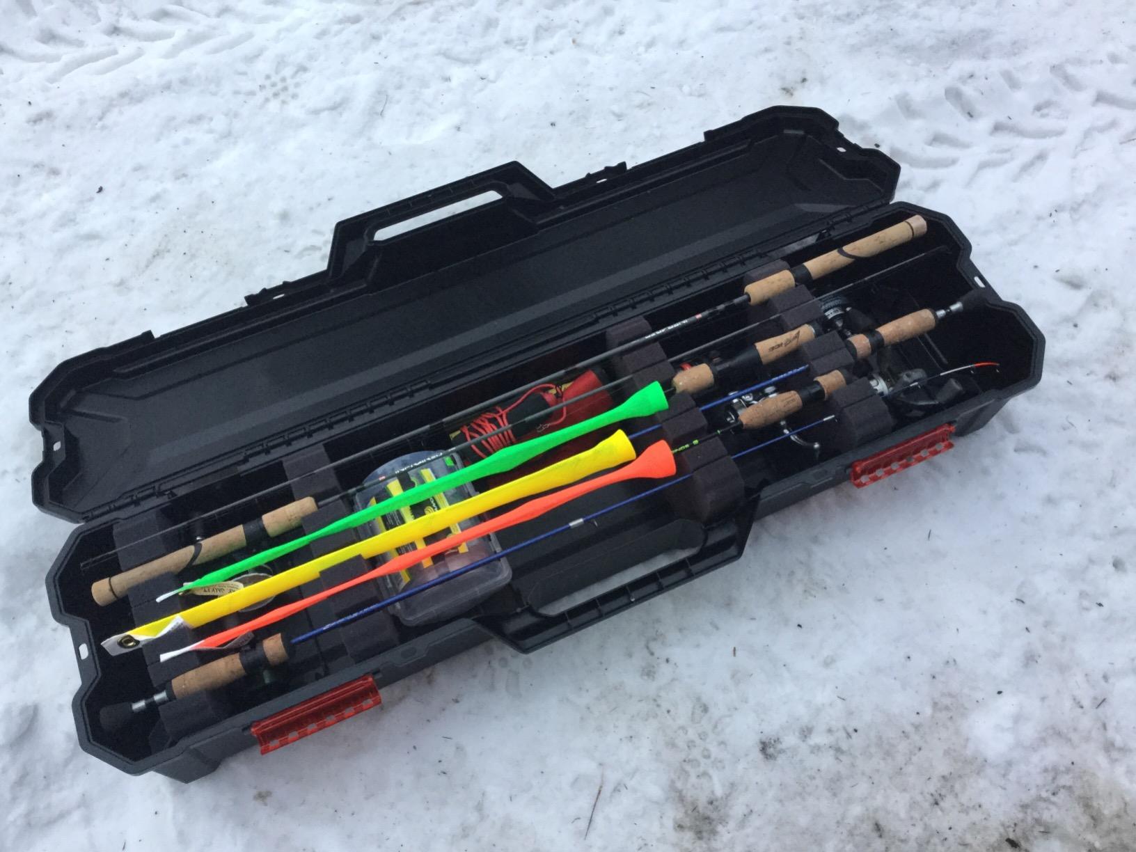 Eagle Claw Ice Rod/Accessory Case Ice Fishing Rod & Reel Combos, 43