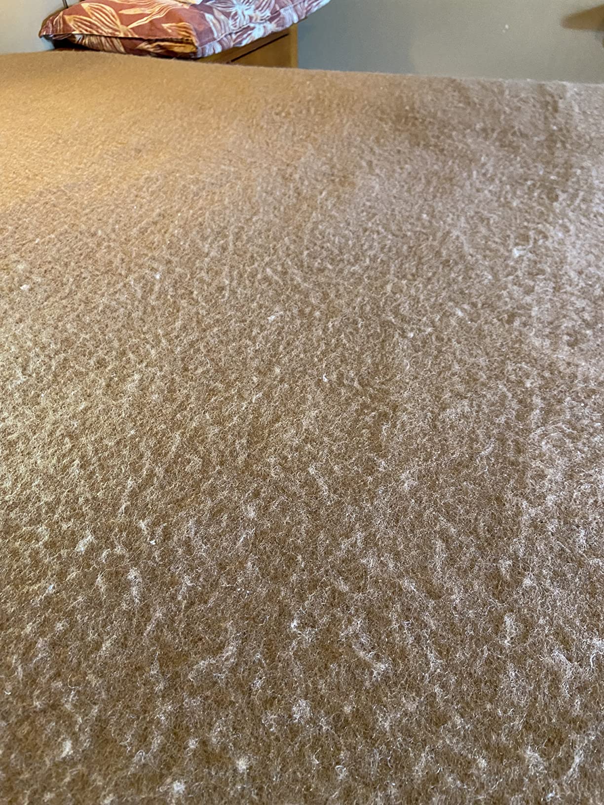 Poyet Motte Aubisque 500GSM Heavyweight 100-Percent Wool Blanket, Maise/Natural (Full/Queen Size) customer photo 1