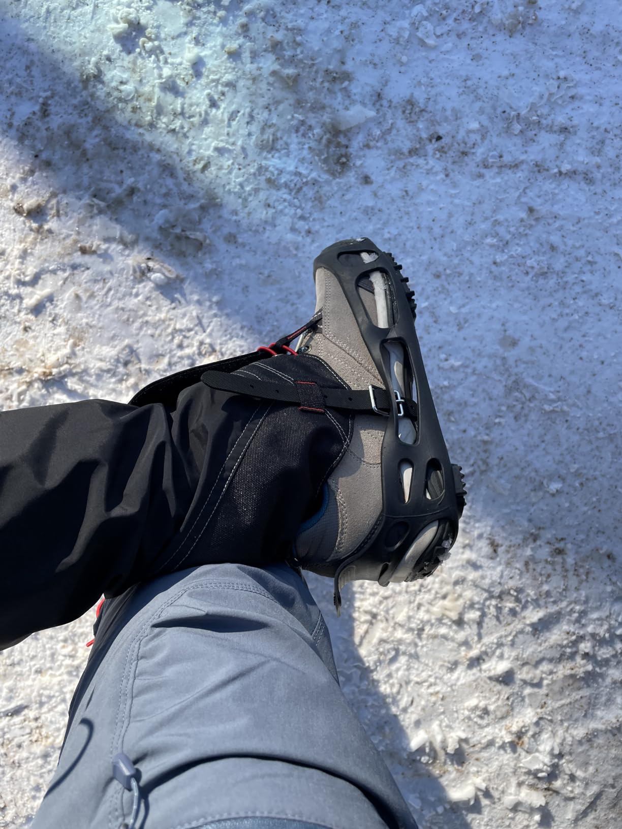 JSHANMEI Ice Cleats with Straps - 24 Spikes customer photo 1