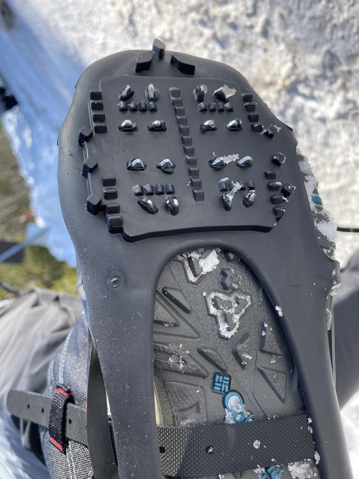 JSHANMEI Ice Cleats with Straps - 24 Spikes customer photo 2