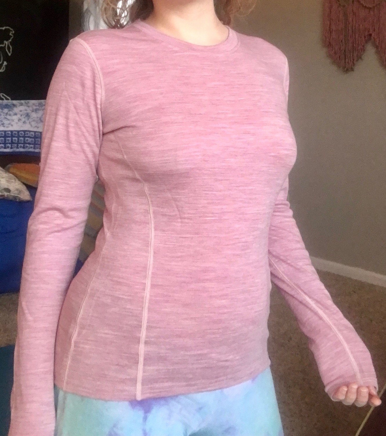 MERIWOOL Womens Base Layer 100% Merino Wool Midweight Long Sleeve Thermal Shirt customer photo 2