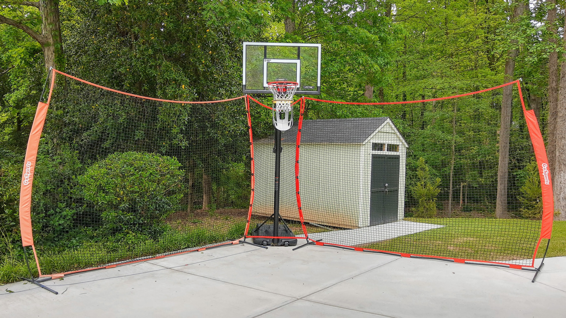 GoSports Portable Sports Barrier Net - 12 ft x 9 ft or 20 ft x 10 ft - Great for Any Sport - Includes Carry Bag customer photo 2