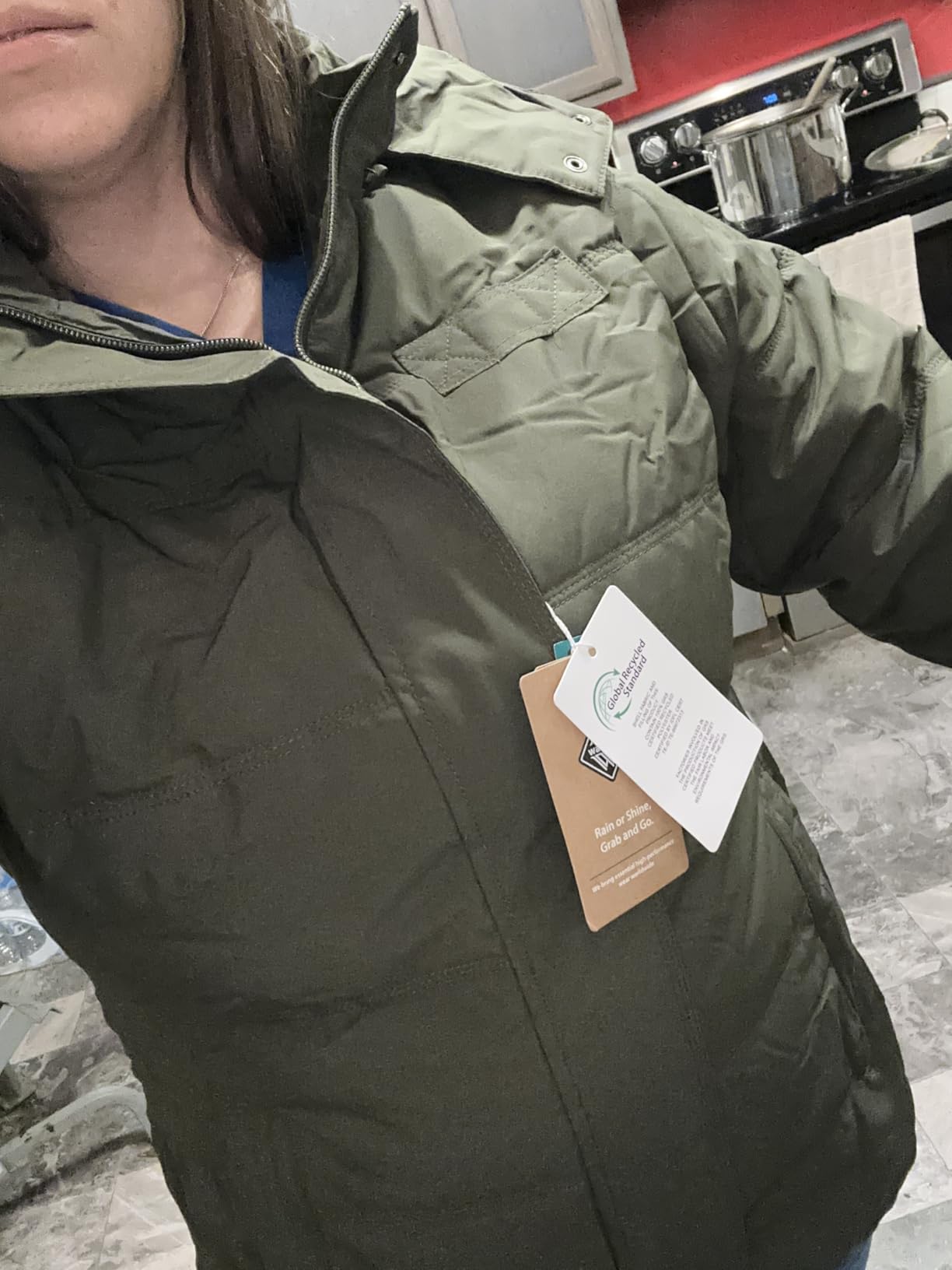 Wantdo Women's Hooded Warm Winter Coat Quilted Thicken Puffer Jacket with Removable Hood customer photo 1