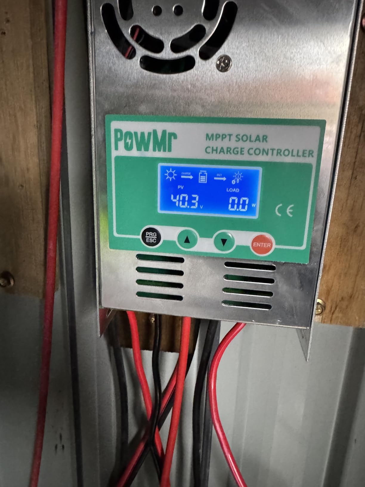 PowMr MPPT Solar Charge Controller 60 amp 48V/36V/24V/12V Auto - Max 160VDC Input, LCD Backlight, for Vented Sealed Gel NiCd Lithium Battery customer photo 2