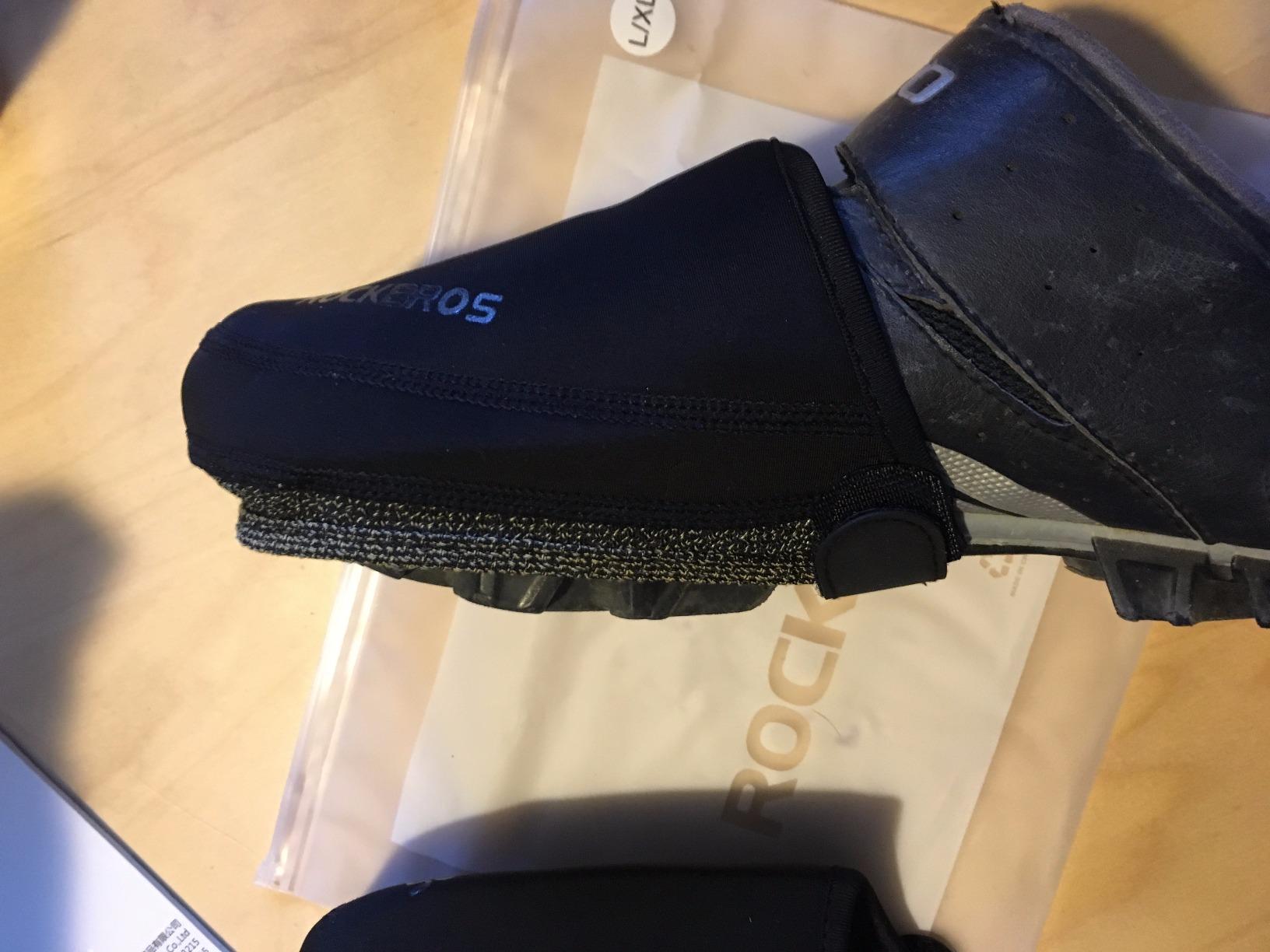 ROCKBROS Cycling Shoe Covers Thermal Shoes Toe Cover Windproof Half Shoecover Water-Resistant for Mountain Road Cycling Shoes customer photo 1