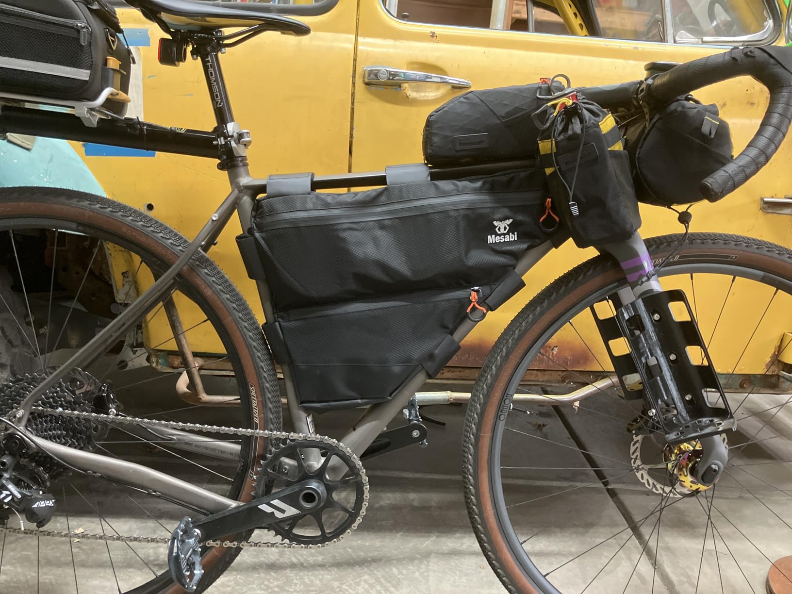 Touring Road Bike Full Frame Bag | Bicycle Bikepacking, Touring, Commuting Pack | Small (6.5L), Medium (12L), Large (14L) customer photo 1