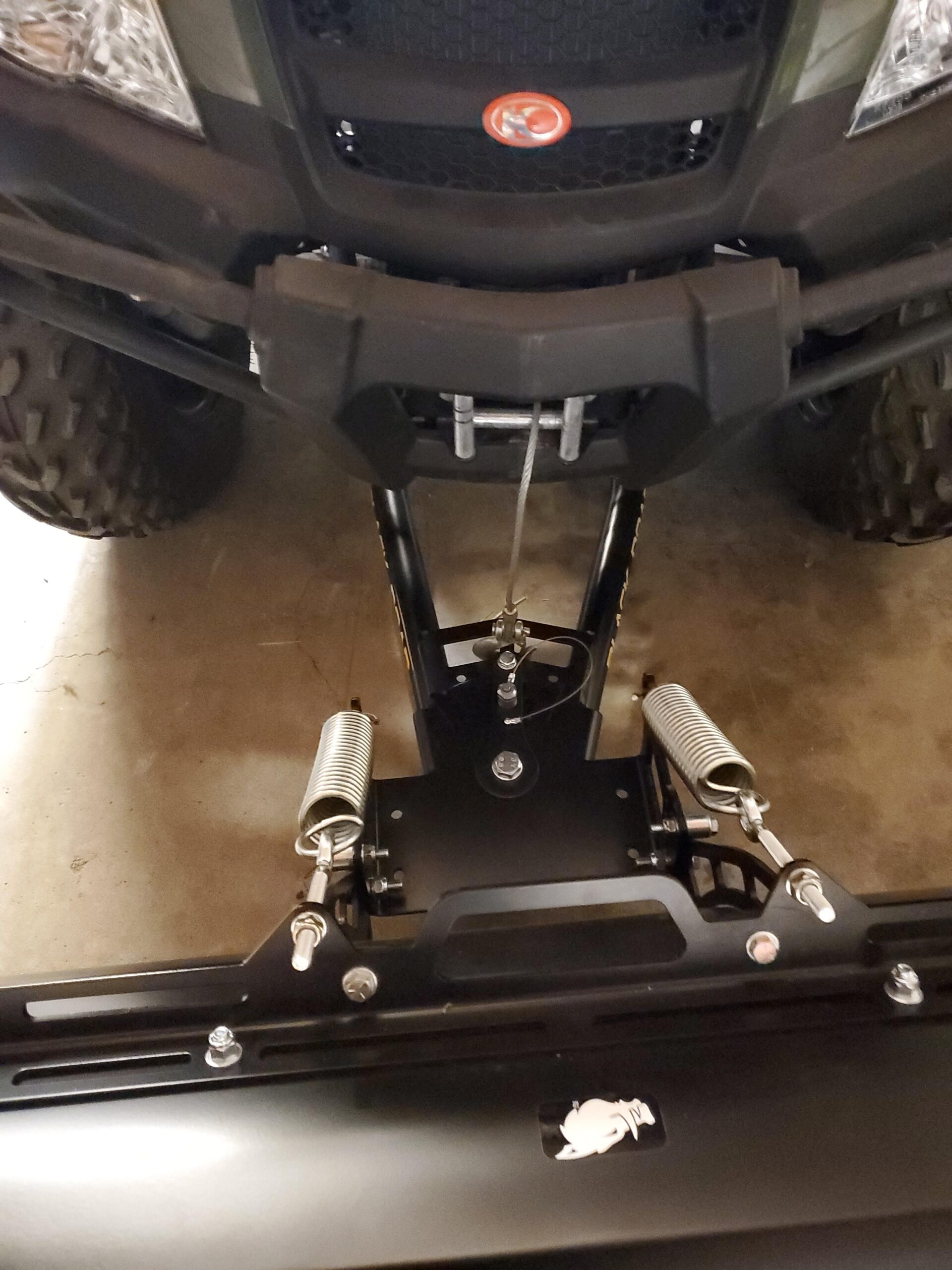 Black Boar Camco ATV Snow Plow Kit | 48-inch Adjustable Straight Blade and Adjustable Tension Safety Trip Springs (66016) customer photo 2