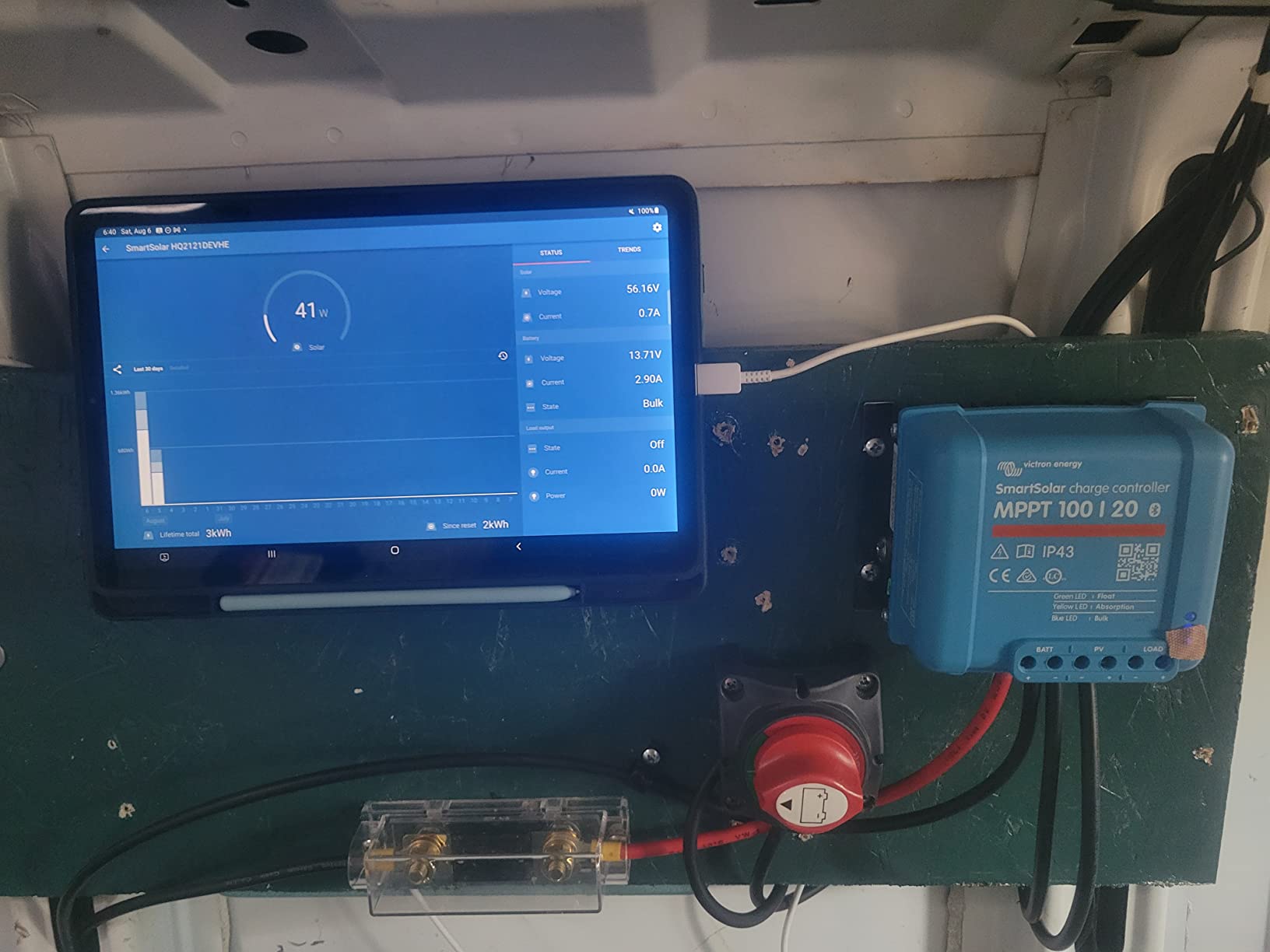Victron Energy SmartSolar MPPT Solar Charge Controller (Bluetooth) - 100V, 20 amp, 48-Volt customer photo 1
