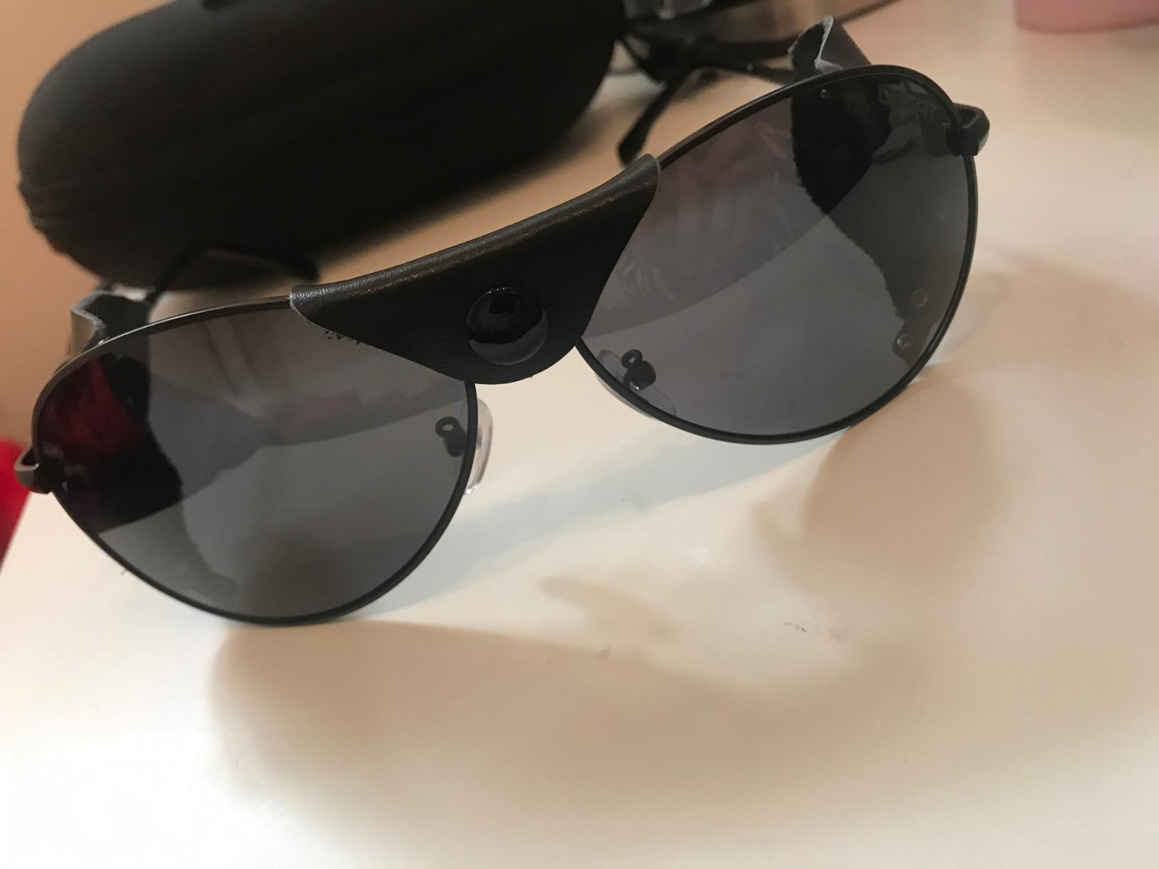 OSSAT Polarized Sunglasses with Side Shields Cowhide Wind Proof Sunshade Classic Mountain Fishing Eyewear customer photo 2