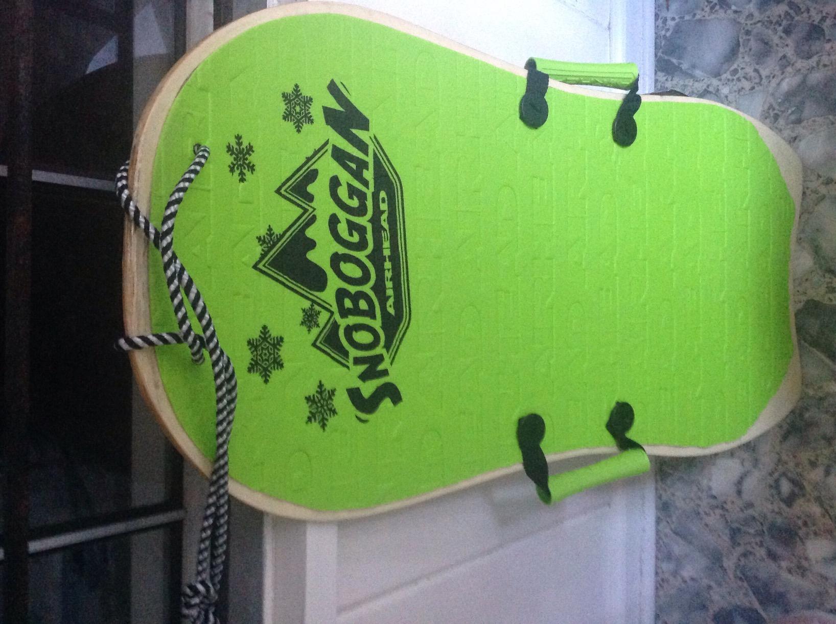 AIRHEAD SNO-BOGGAN Wood Sled, Green, 36 x 18 inches customer photo 1