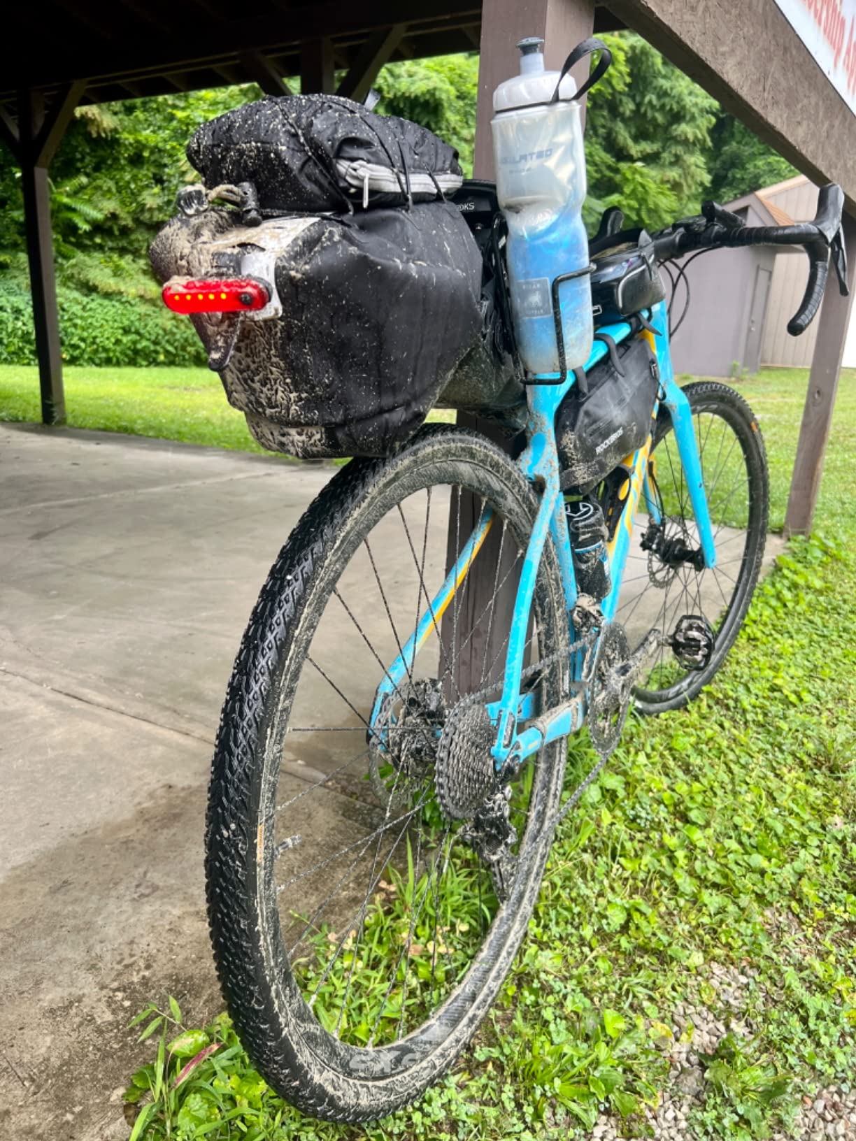 ROCKBROS Bikepacking Bag Waterproof Bike Saddle Bag Large Capacity Bikepacking Seat Bag Road Mountain Bike Seat Bag Max 14L customer photo 1