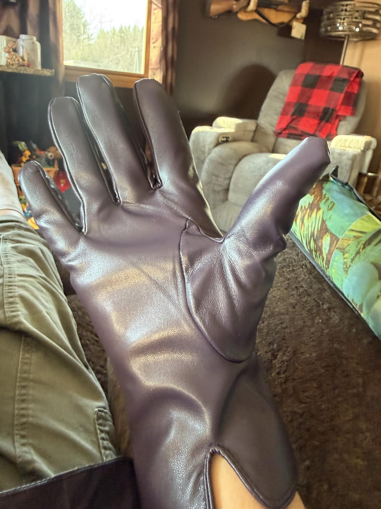 Womens Winter Leather Gloves Touchscreen Texting Warm Driving Lambskin Gloves for Christmas Gifts customer photo 1