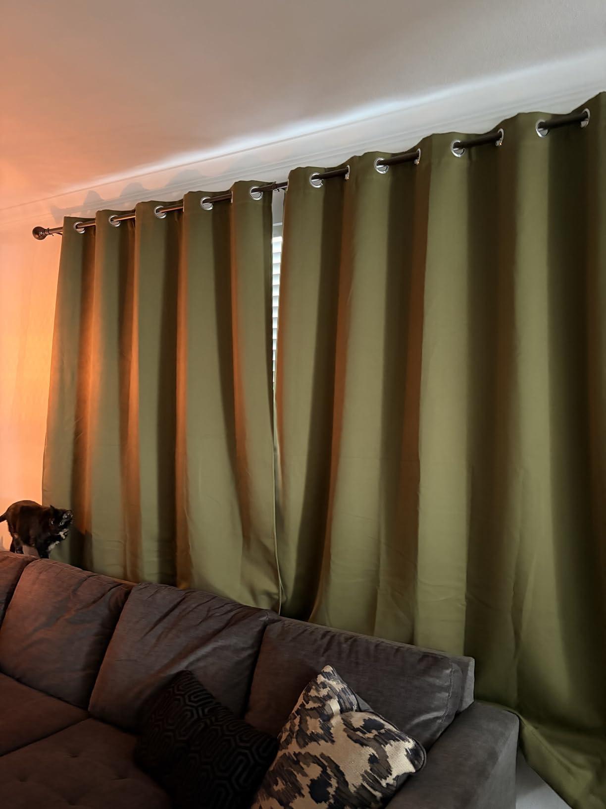 NICETOWN 100% Blackout Window Curtain Panels, Cold and Full Light Blocking Drapes with Black Liner for Nursery, 84 inches Drop Thermal Insulated Draperies (White, 2 Pieces, 52 Wide Each Panel) customer photo 2