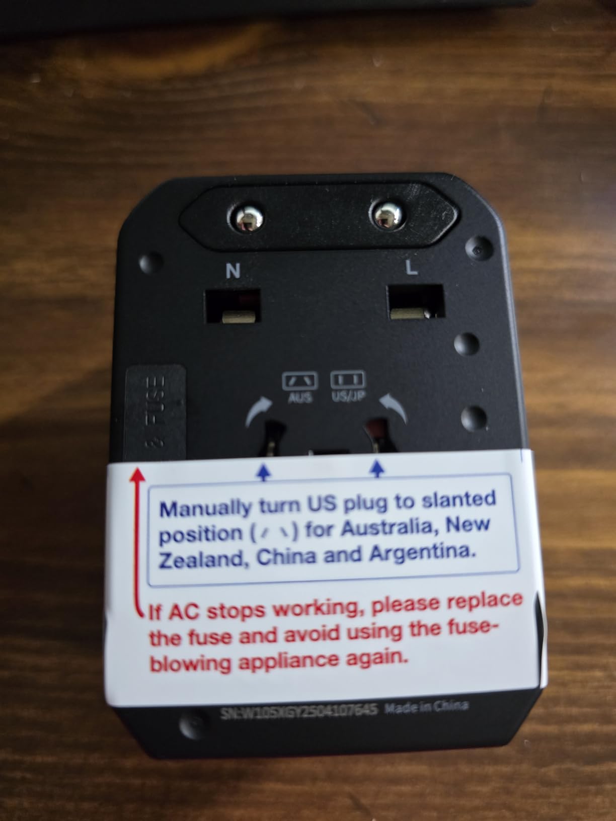 EPICKA Universal Travel Adapter, European Travel Plug Adapter (Not a Voltage Converter) - International Power Adapter Worldwide Charger with USB-C & 4 USB-A Ports, Travel Essentials (TA-105, Grey) customer photo 1