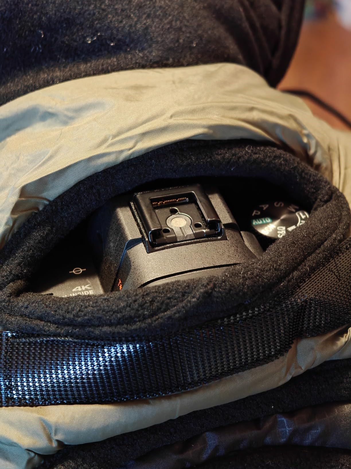 CamRebel Camera Rain Coat Cover, Cold-Proof Warm Cover, Snow or Sound-Proof Sleeve Jacket, for DSLR Cameras with 24-70mm, 24-105mm, 15-85mm, 18-135mm, 55-205mm, 70-200mm Etc Lens Outdoor Photography customer photo 1