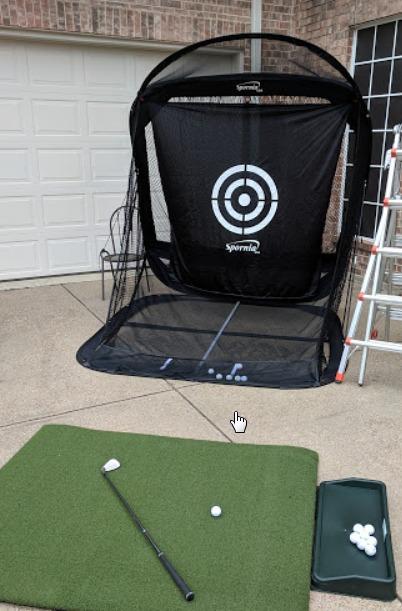 Spornia SPG-7 Golf Practice Net - Automatic Ball Return System w/Target Sheet, Two Side Barriers customer photo 2