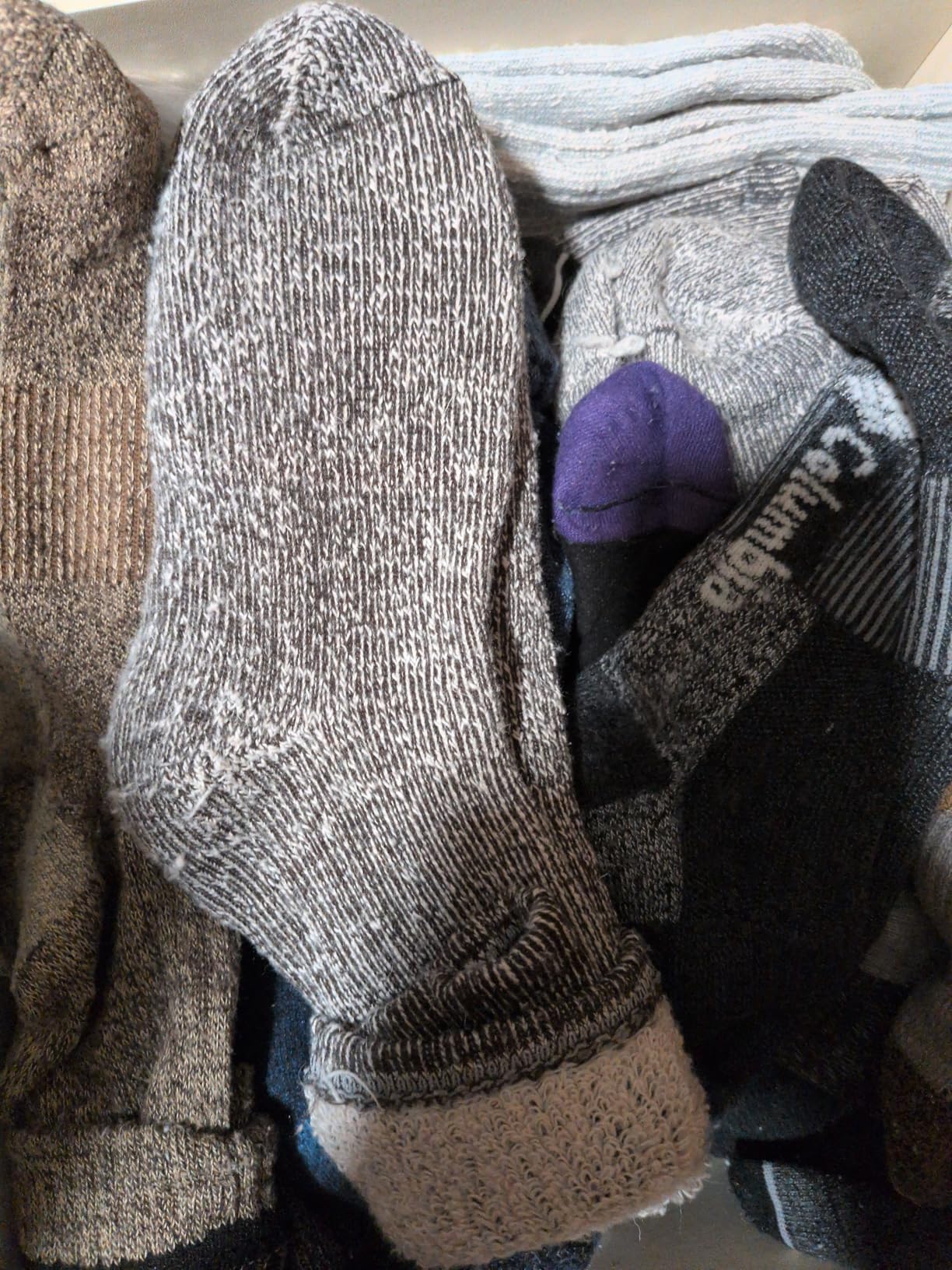 Mens Merino Wool Hiking Cushion Socks Thermal Warm Crew Winter Boot Socks Pack customer photo 1